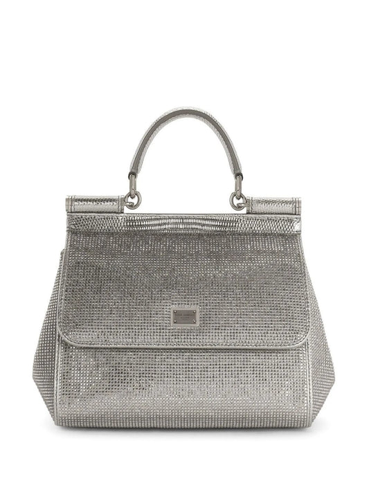 KIM DOLCE&GABBANA small Sicily satin top-handle bag