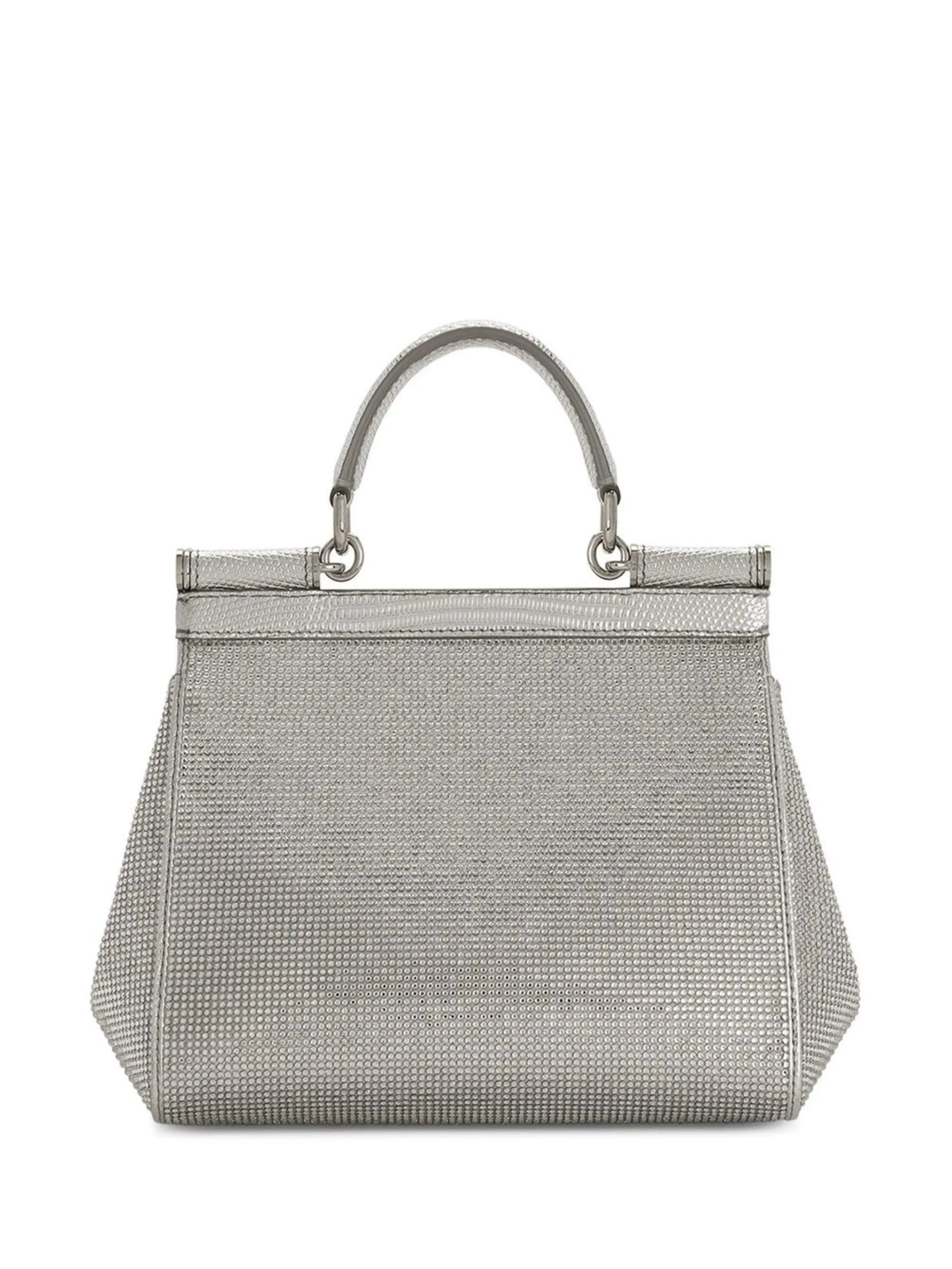 small Sicily satin top-handle bag