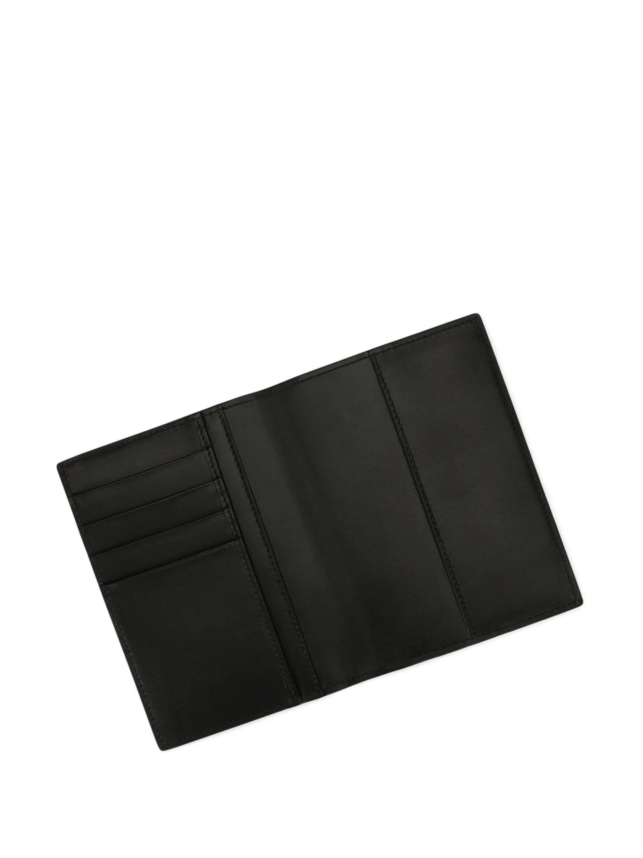 leopard-print leather passport holder