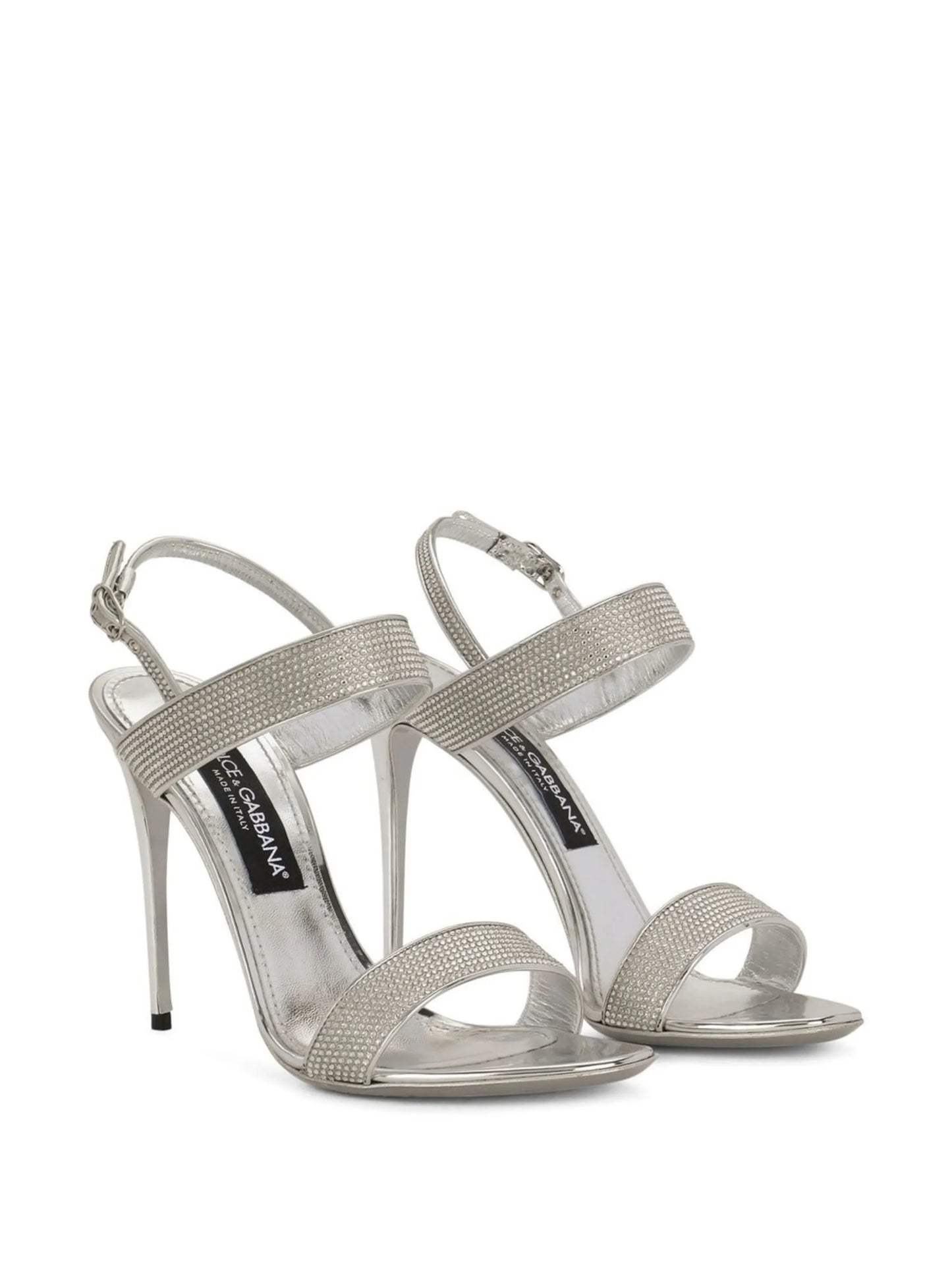 KIM DOLCE&GABBANA crystal-embellished slingback sandals