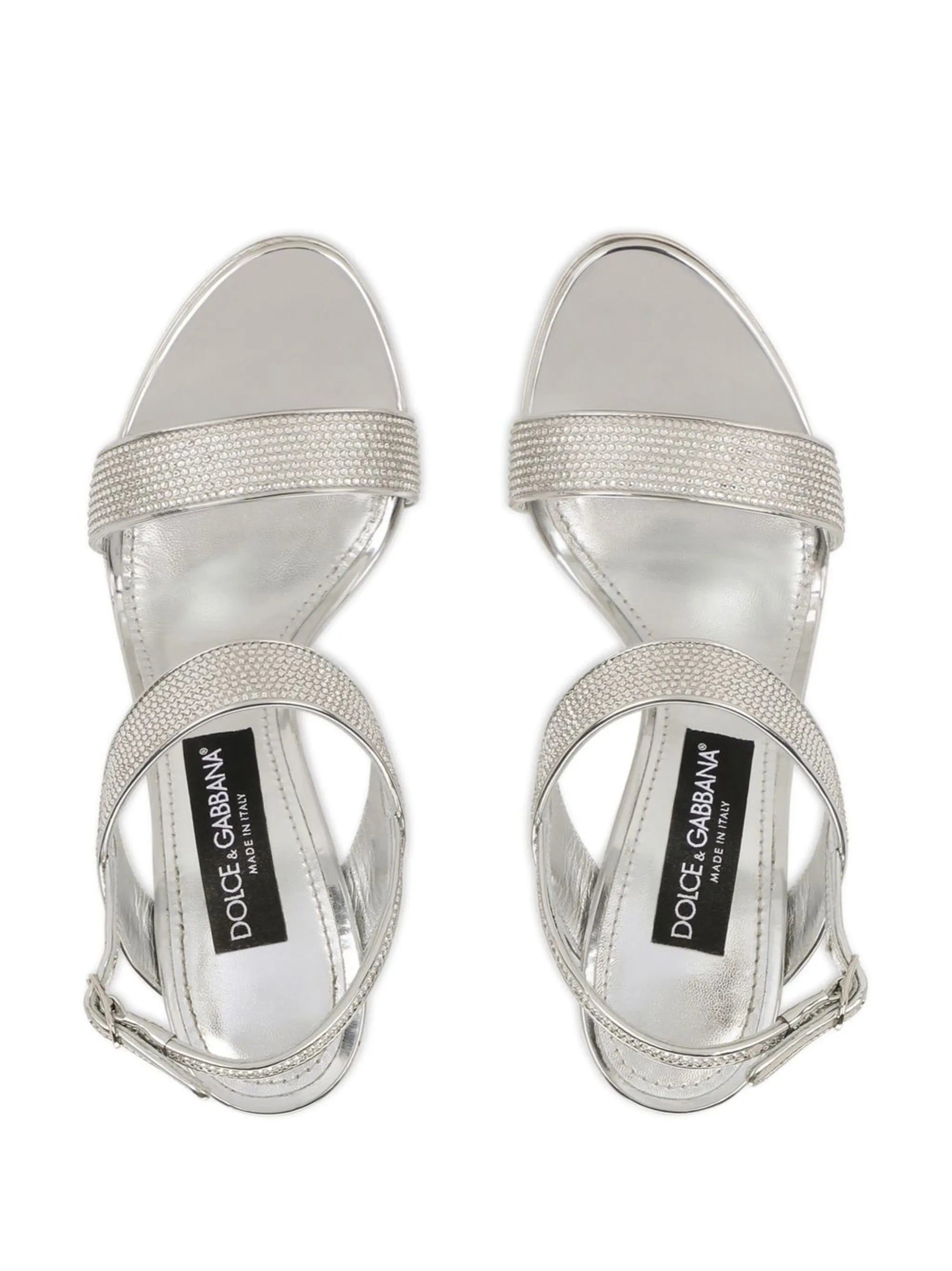 KIM DOLCE&GABBANA crystal-embellished slingback sandals