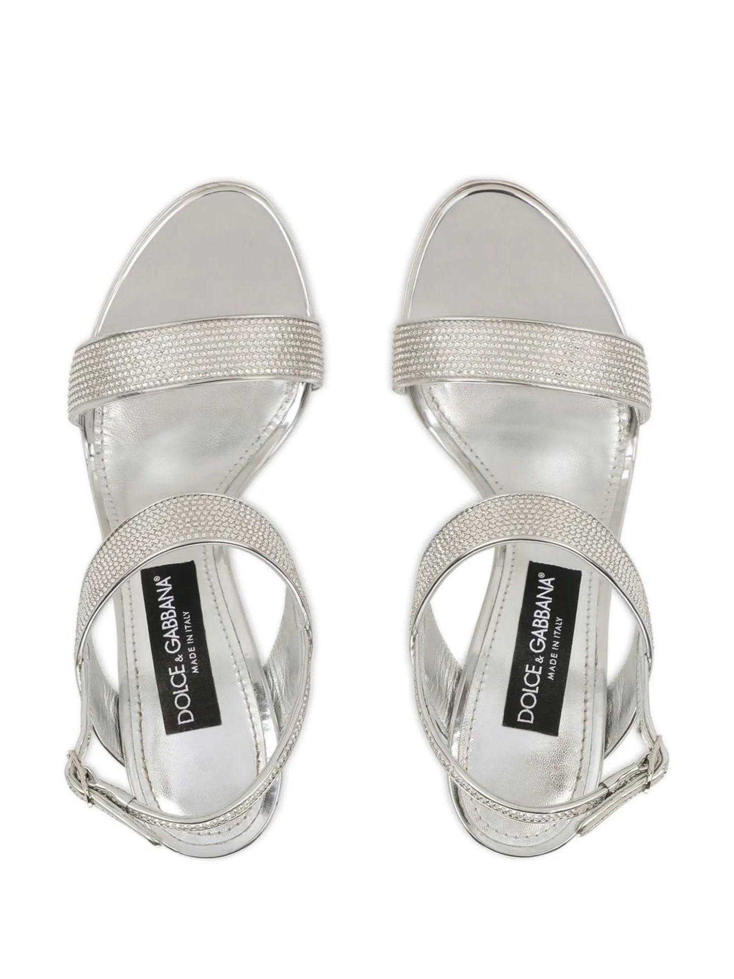 crystal-embellished slingback sandals