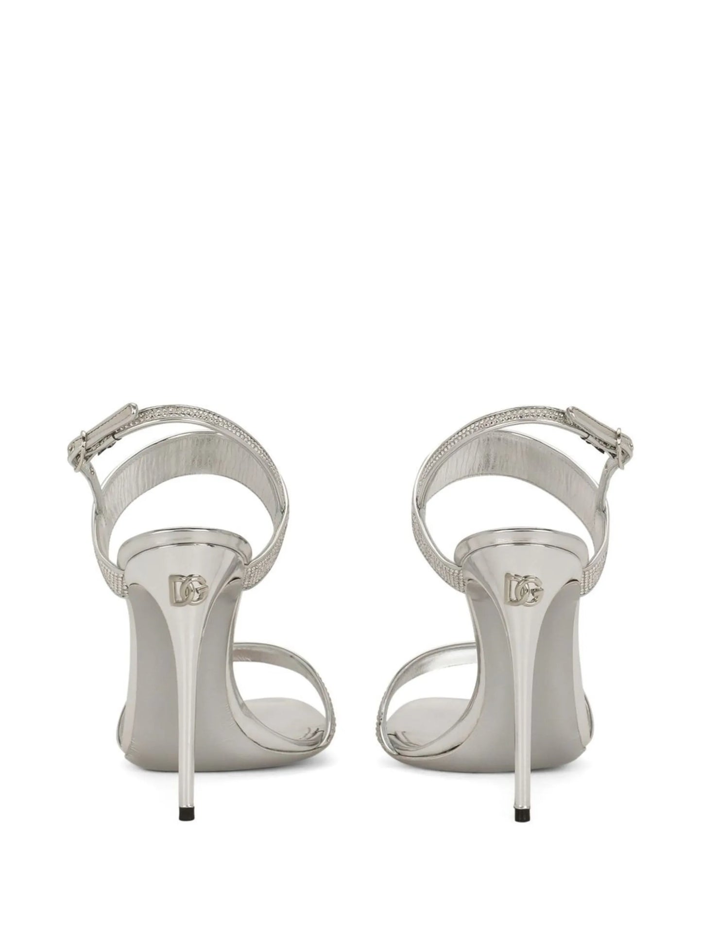 crystal-embellished slingback sandals