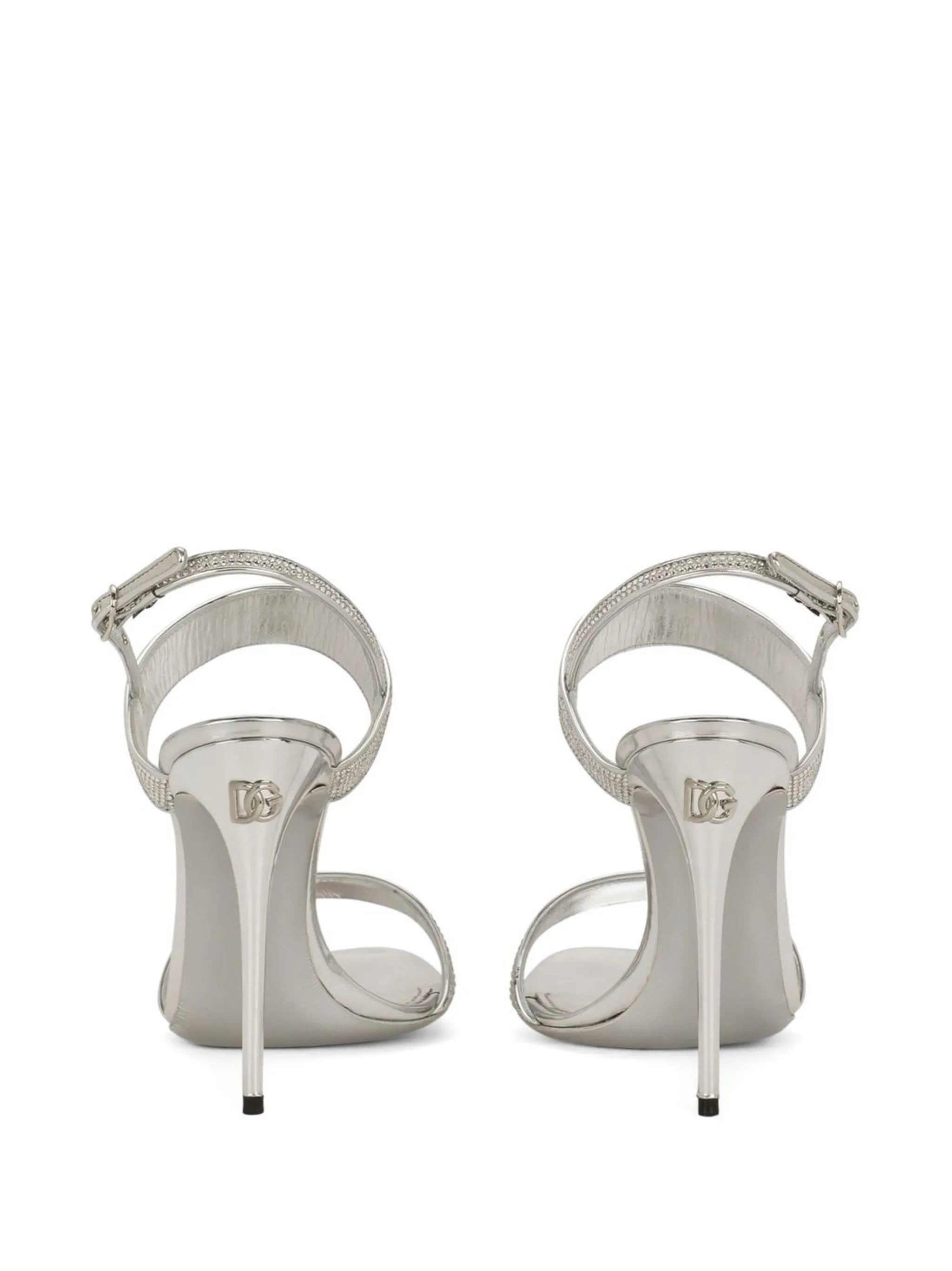 KIM DOLCE&GABBANA crystal-embellished slingback sandals