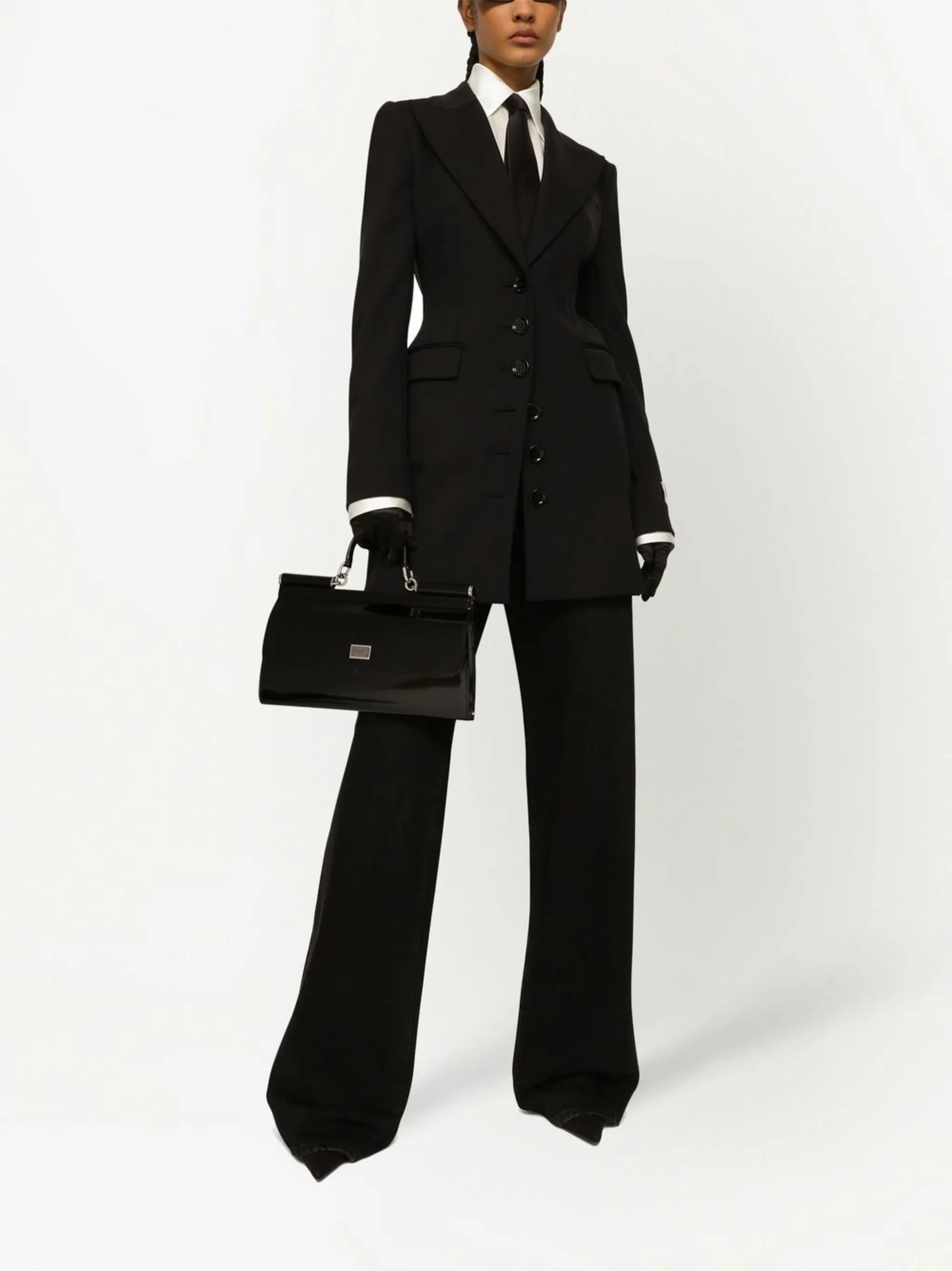 KIM DOLCE&GABBANA fitted peak-lapel blazer