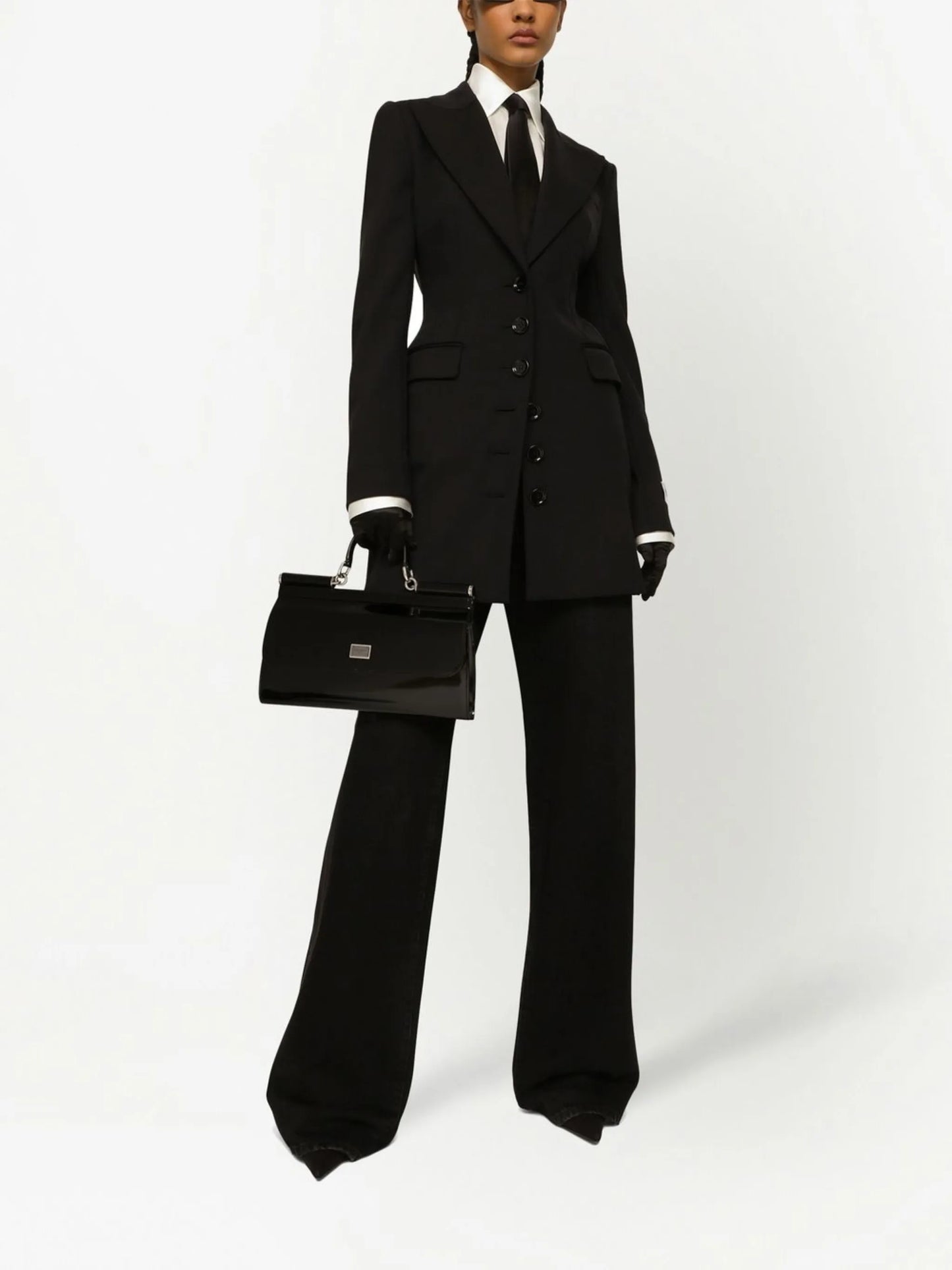 KIM DOLCE&GABBANA fitted peak-lapel blazer