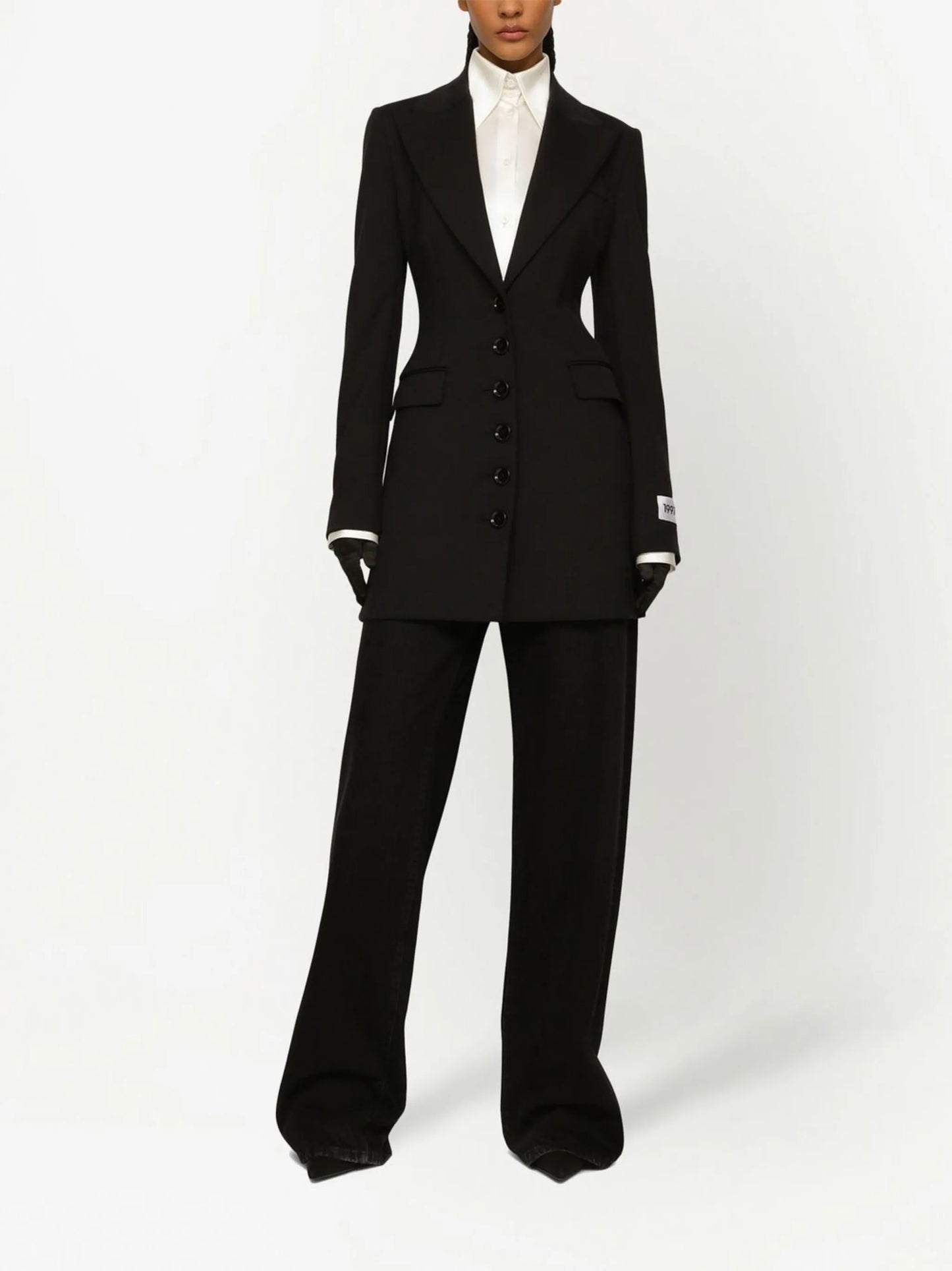 KIM DOLCE&GABBANA fitted peak-lapel blazer