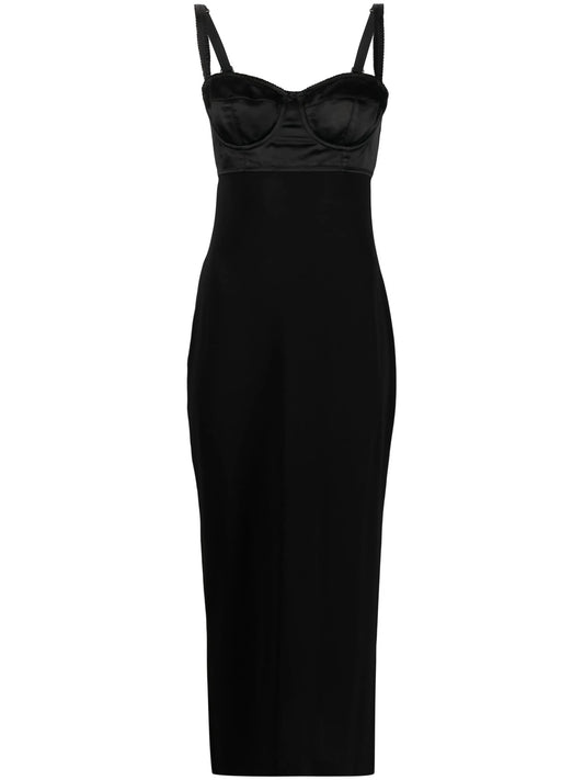 x Kim Kardashian bustier midi dress