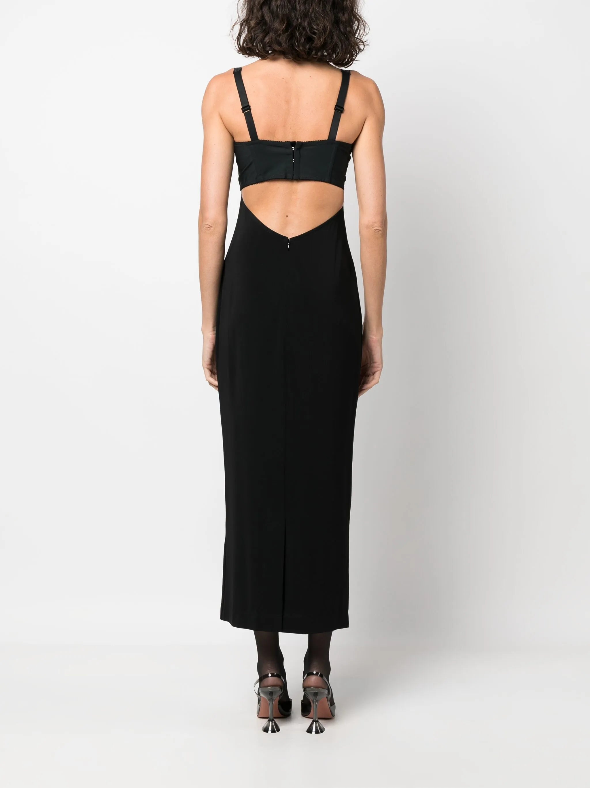 x Kim Kardashian bustier midi dress