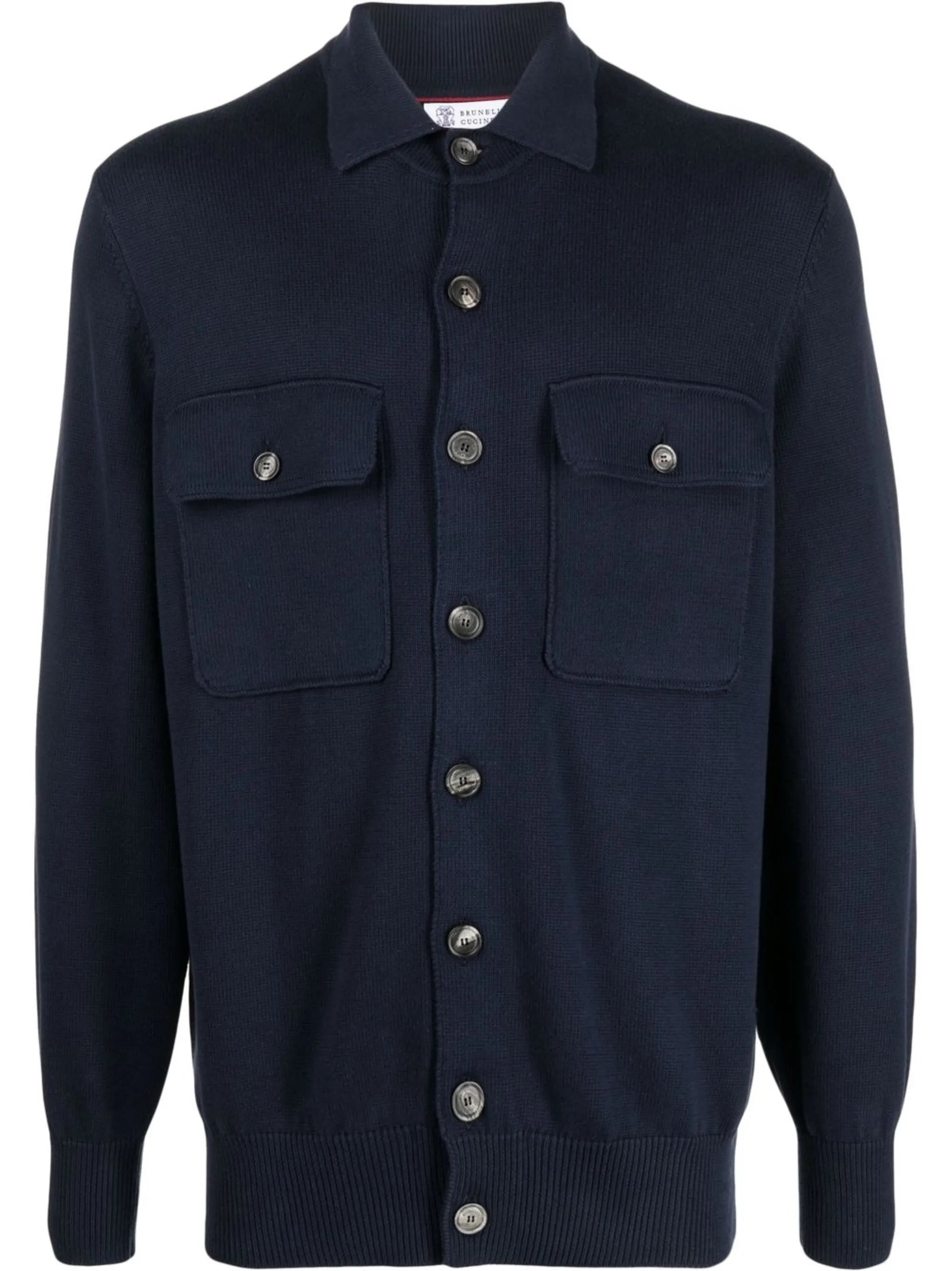 button-up fitted overshirt