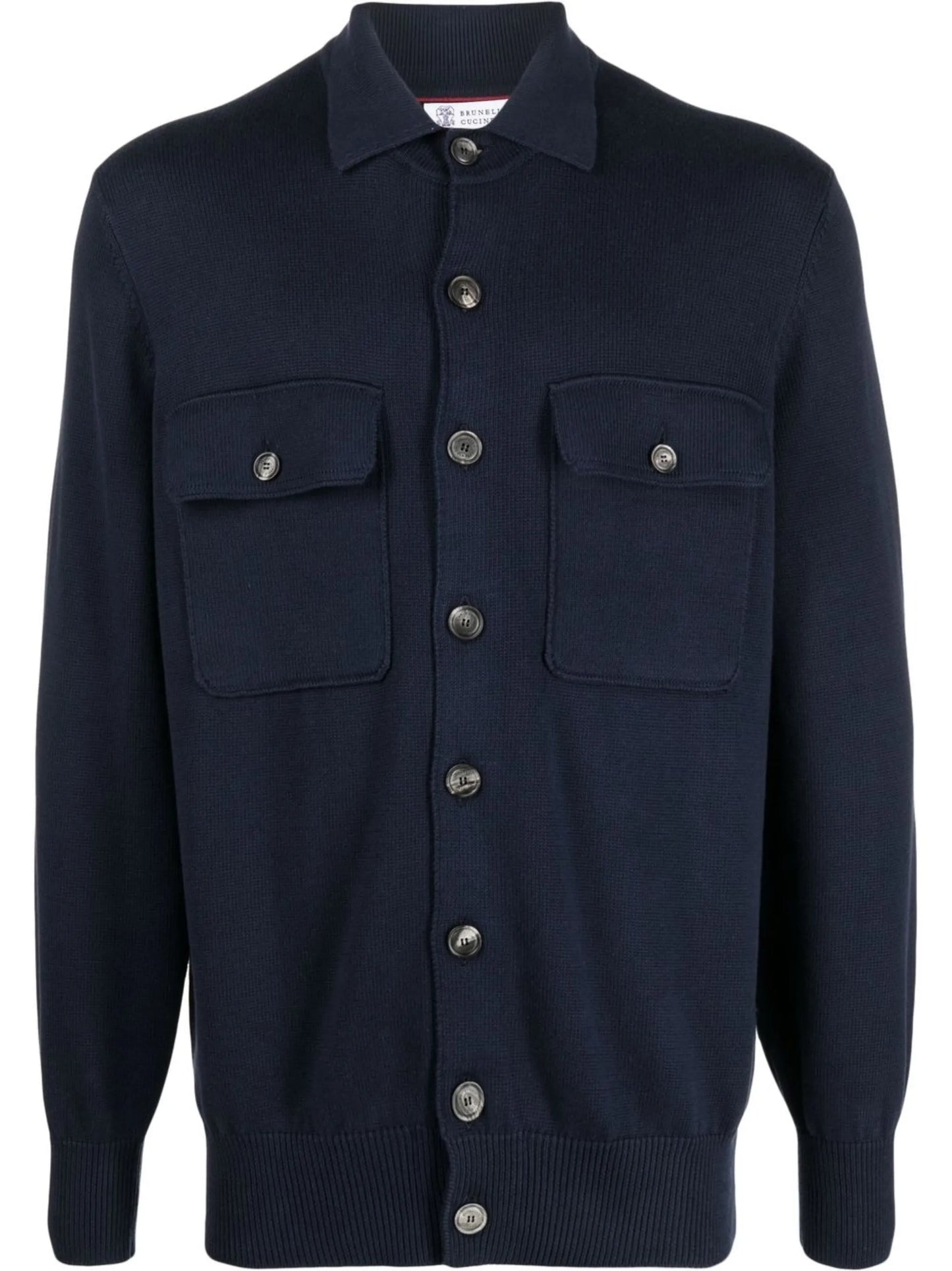 button-up fitted overshirt