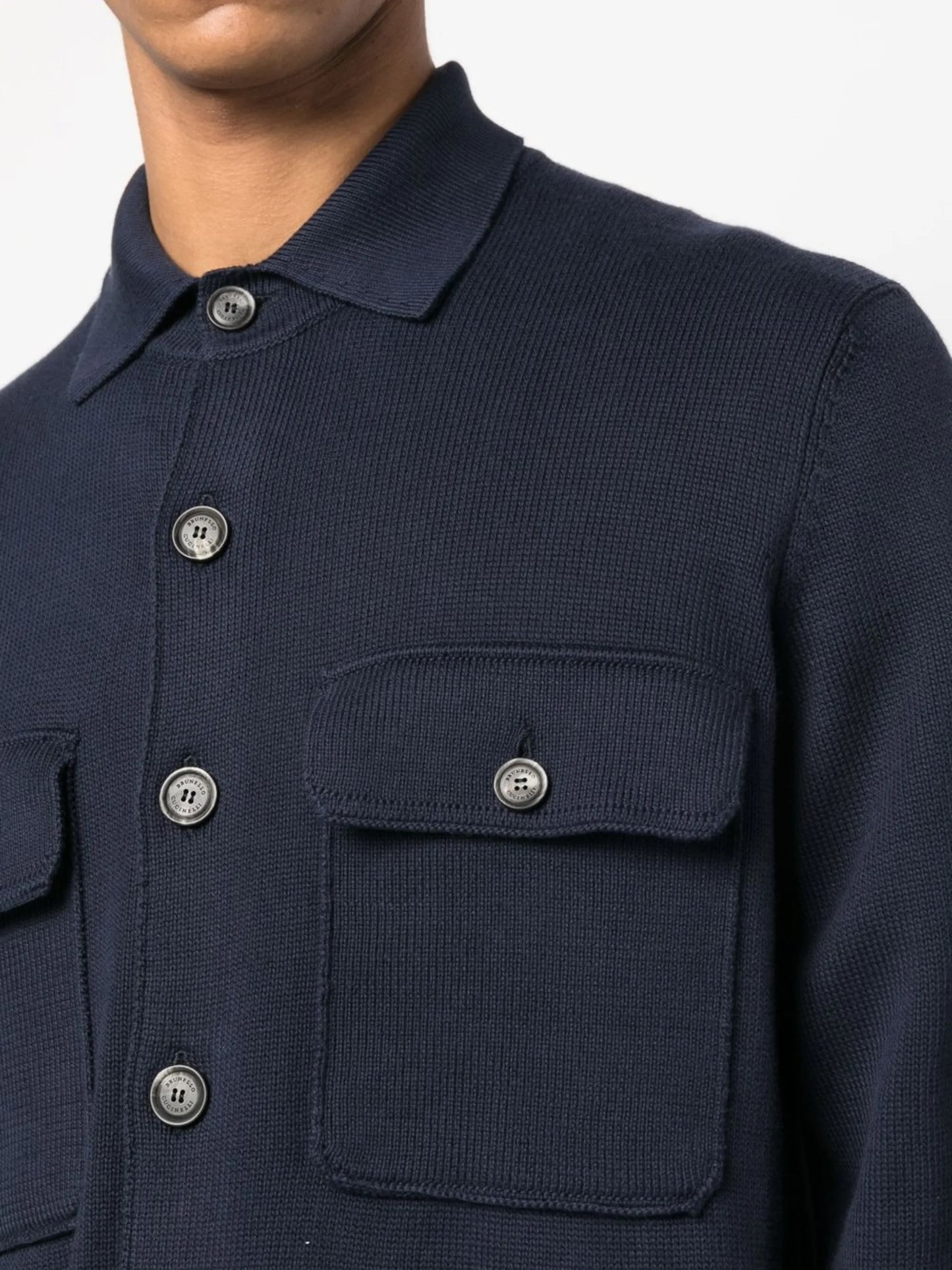 button-up fitted overshirt