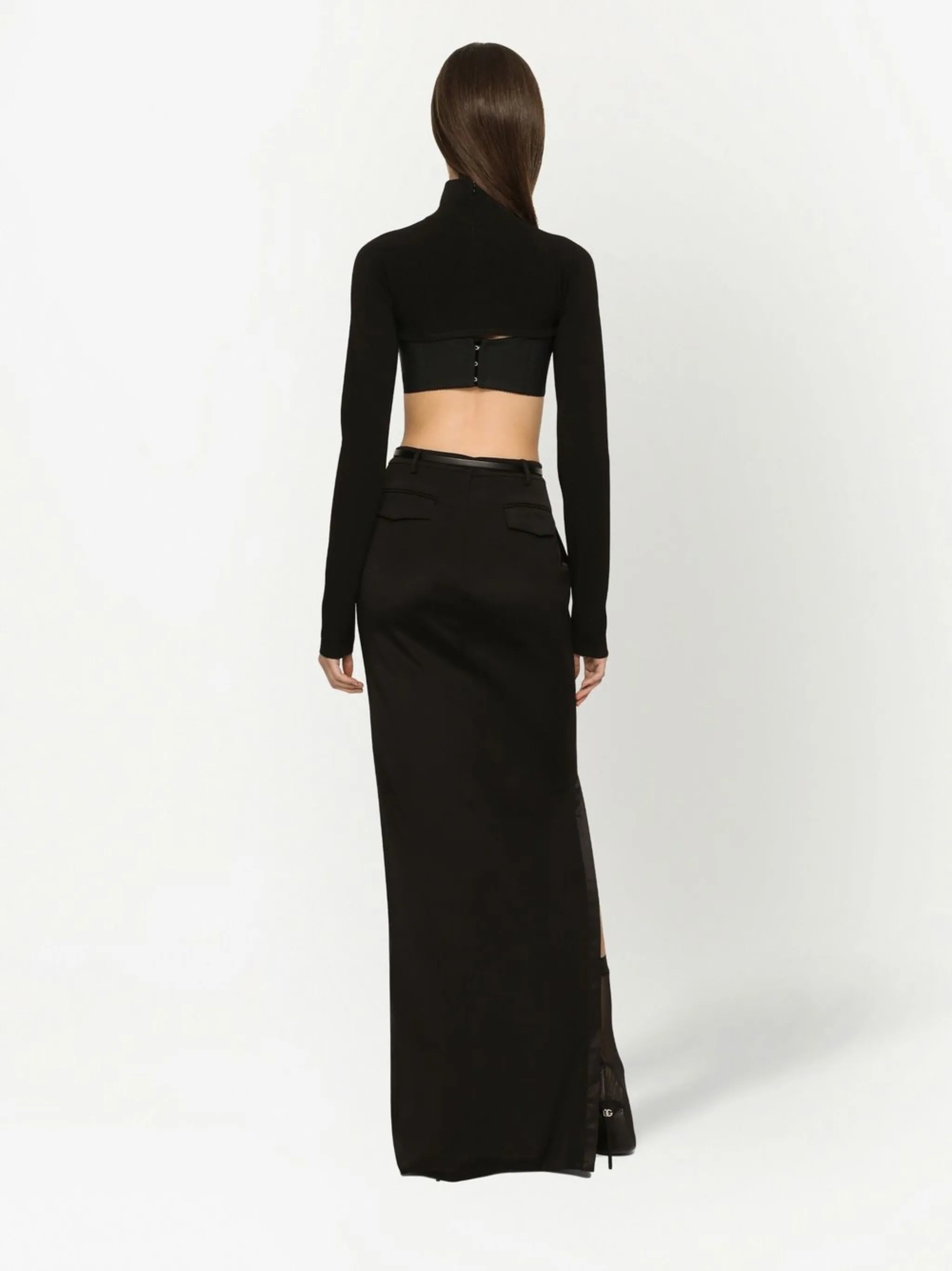 KIM DOLCE&GABBANA side-zip maxi skirt