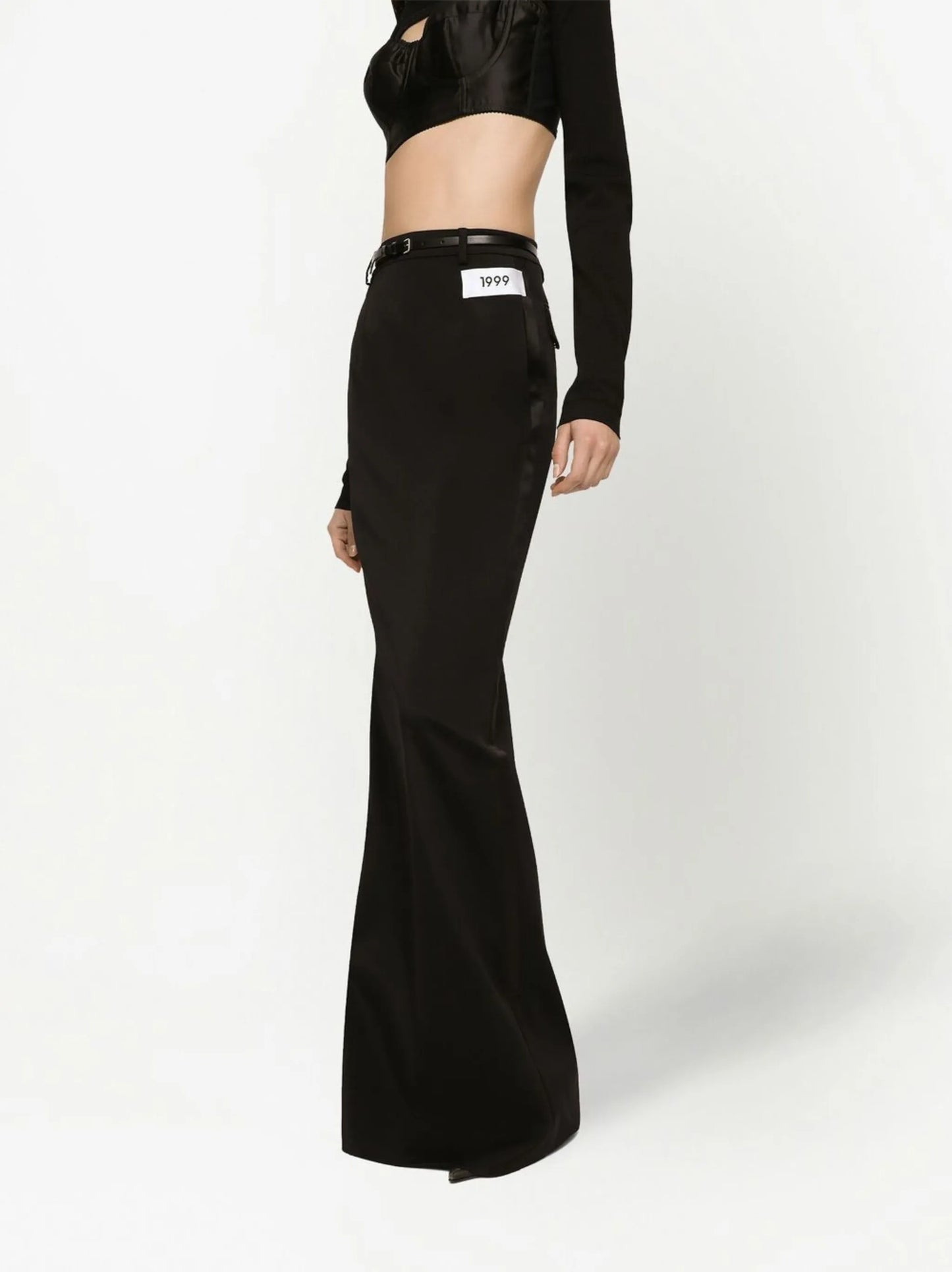 KIM DOLCE&GABBANA side-zip maxi skirt