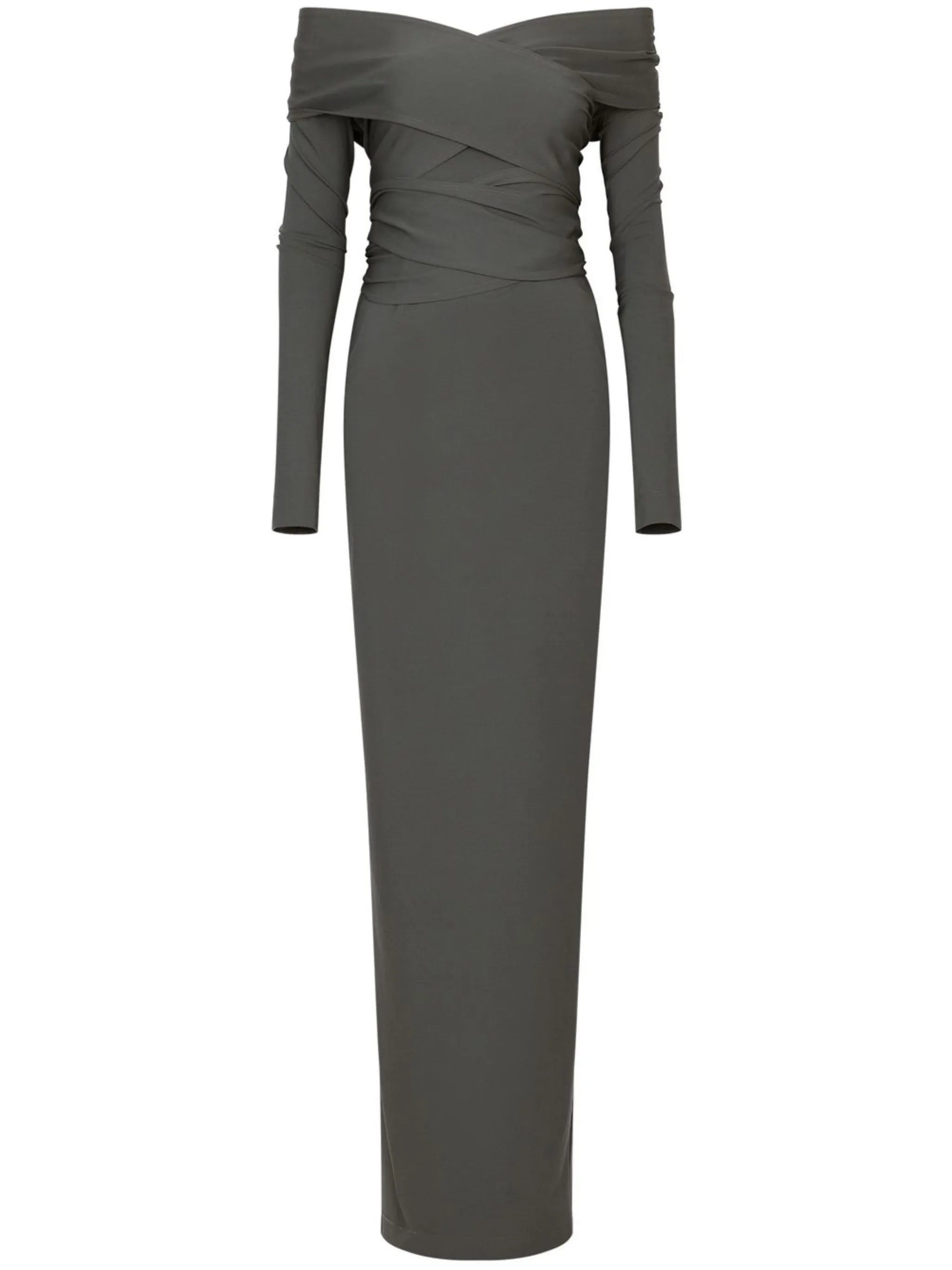 KIM DOLCE&GABBANA Milano-rib maxi dress