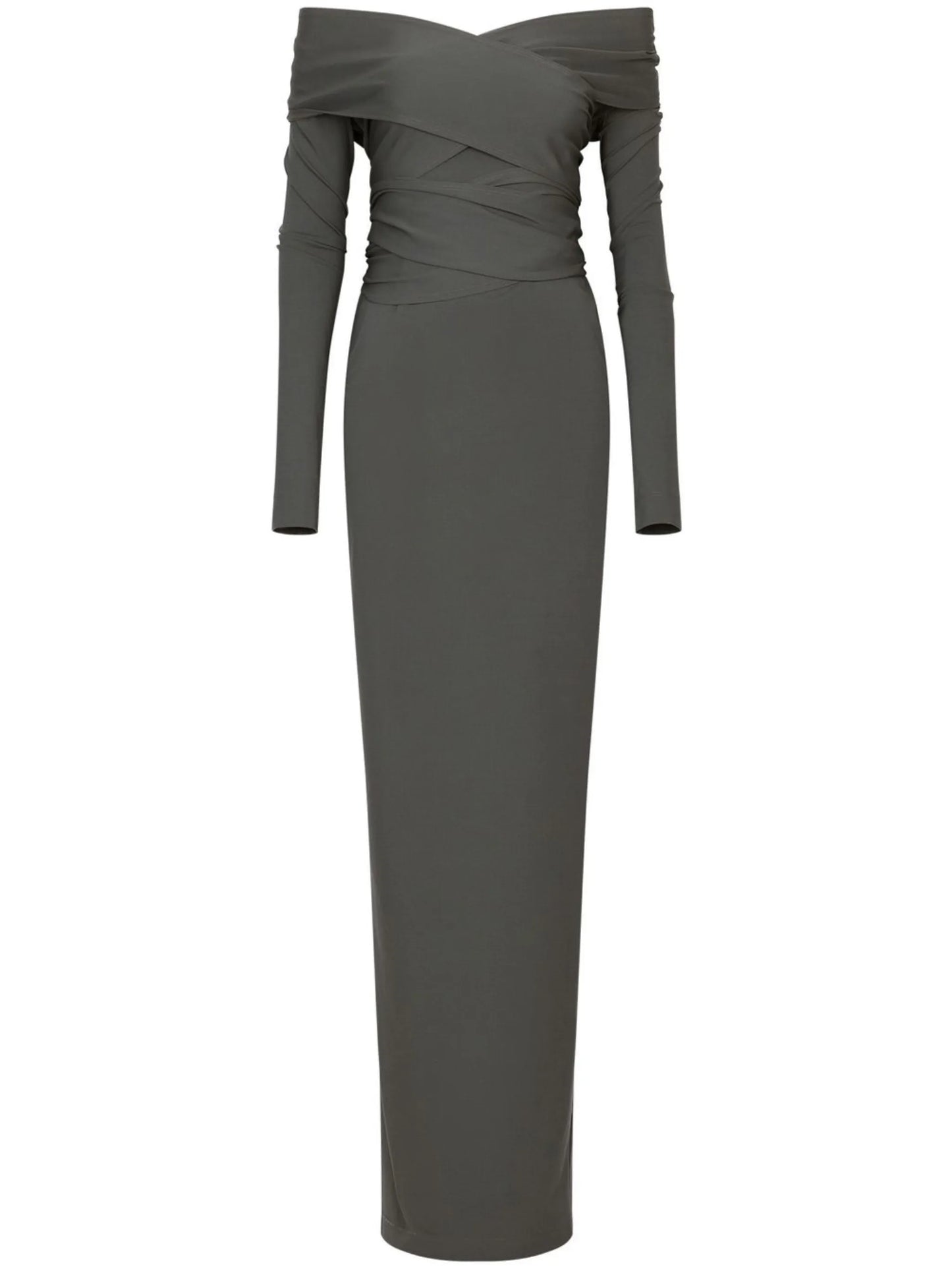 KIM DOLCE&GABBANA Milano-rib maxi dress