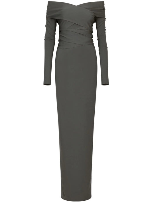 KIM DOLCE&GABBANA Milano-rib maxi dress