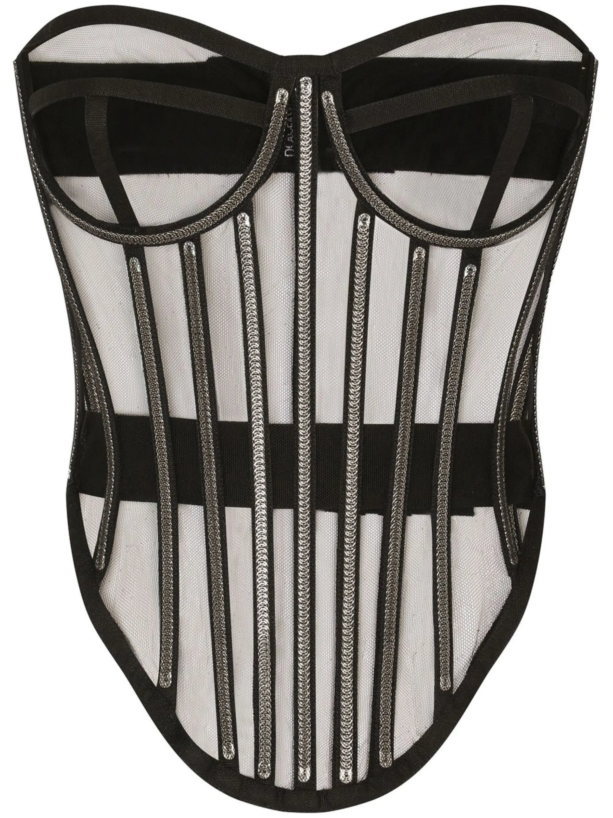 KIM DOLCE&GABBANA tulle corset top