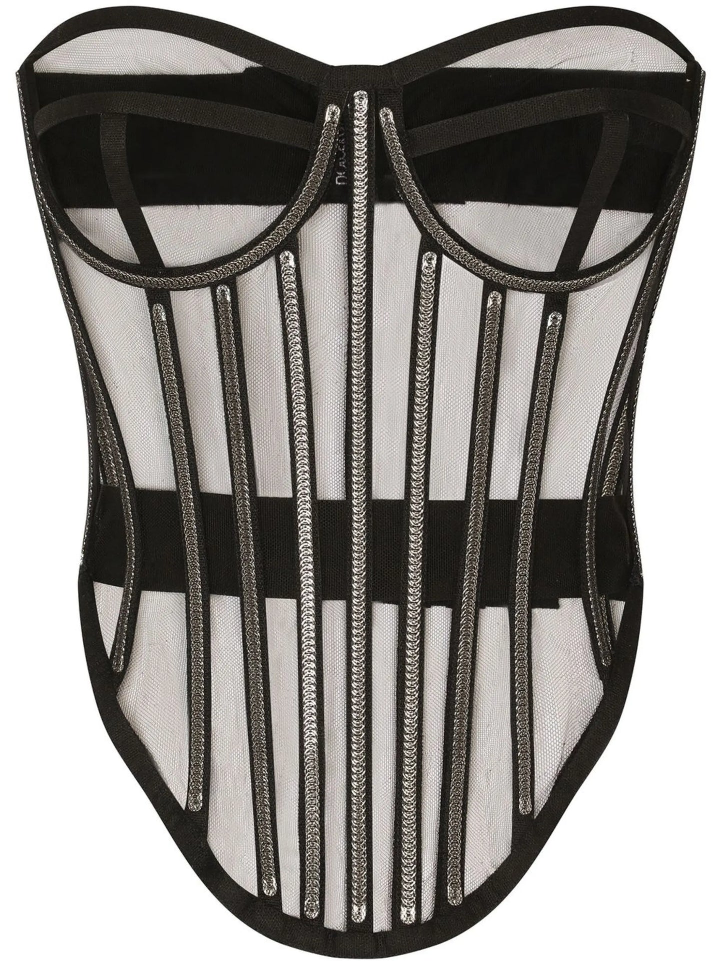 KIM DOLCE&GABBANA tulle corset top