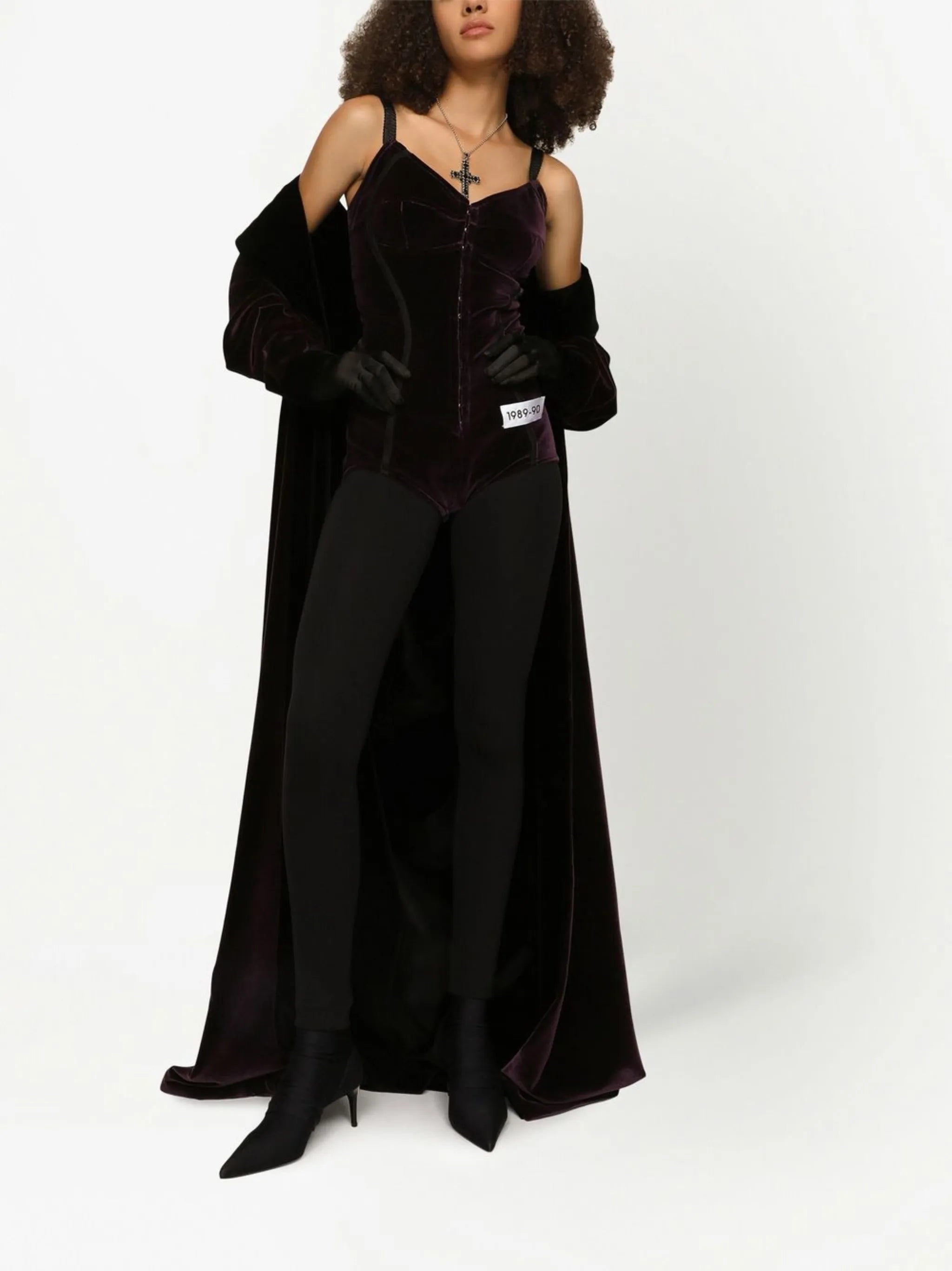 KIM DOLCE&GABBANA velvet bodysuit