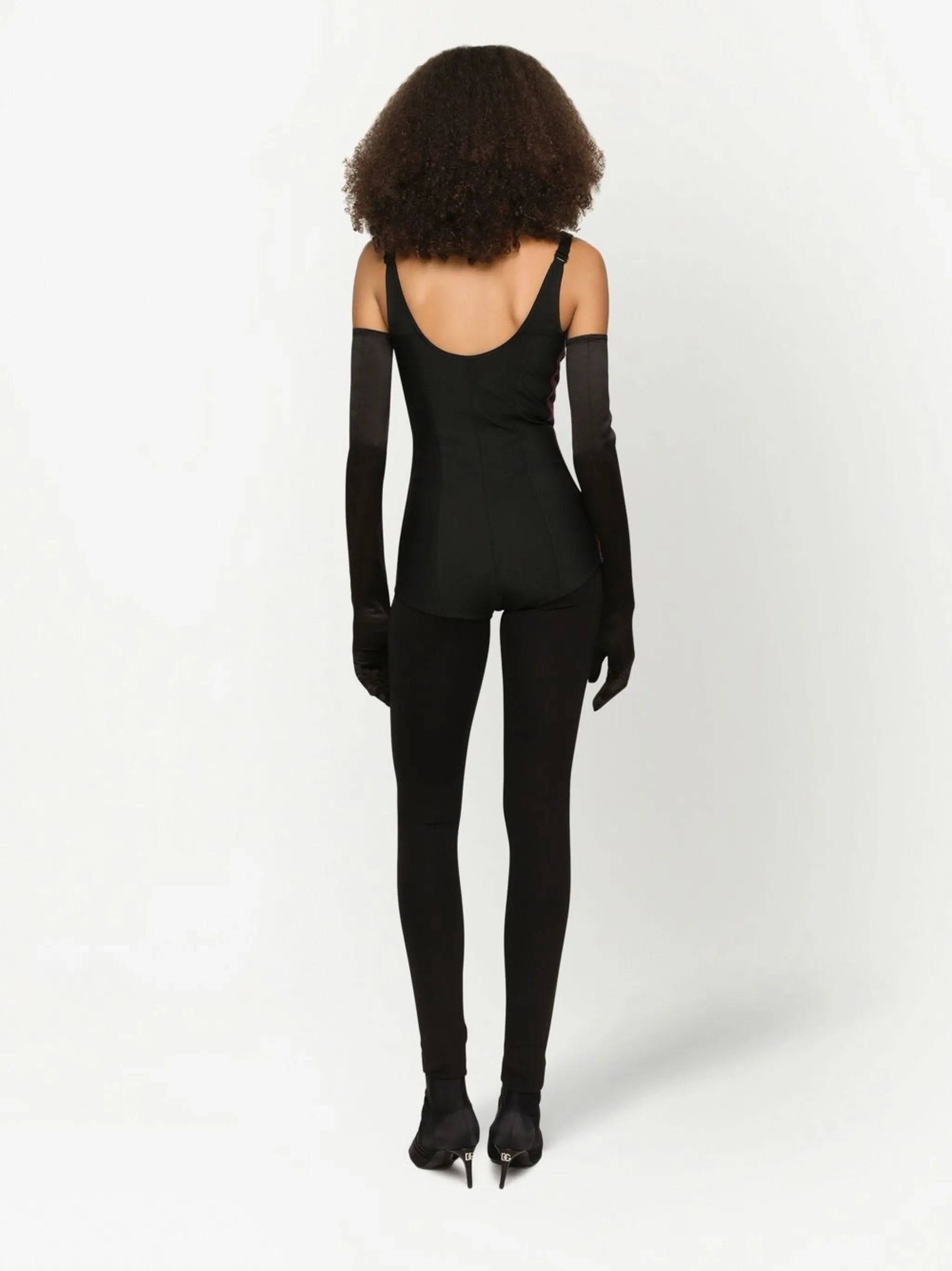 KIM DOLCE&GABBANA velvet bodysuit