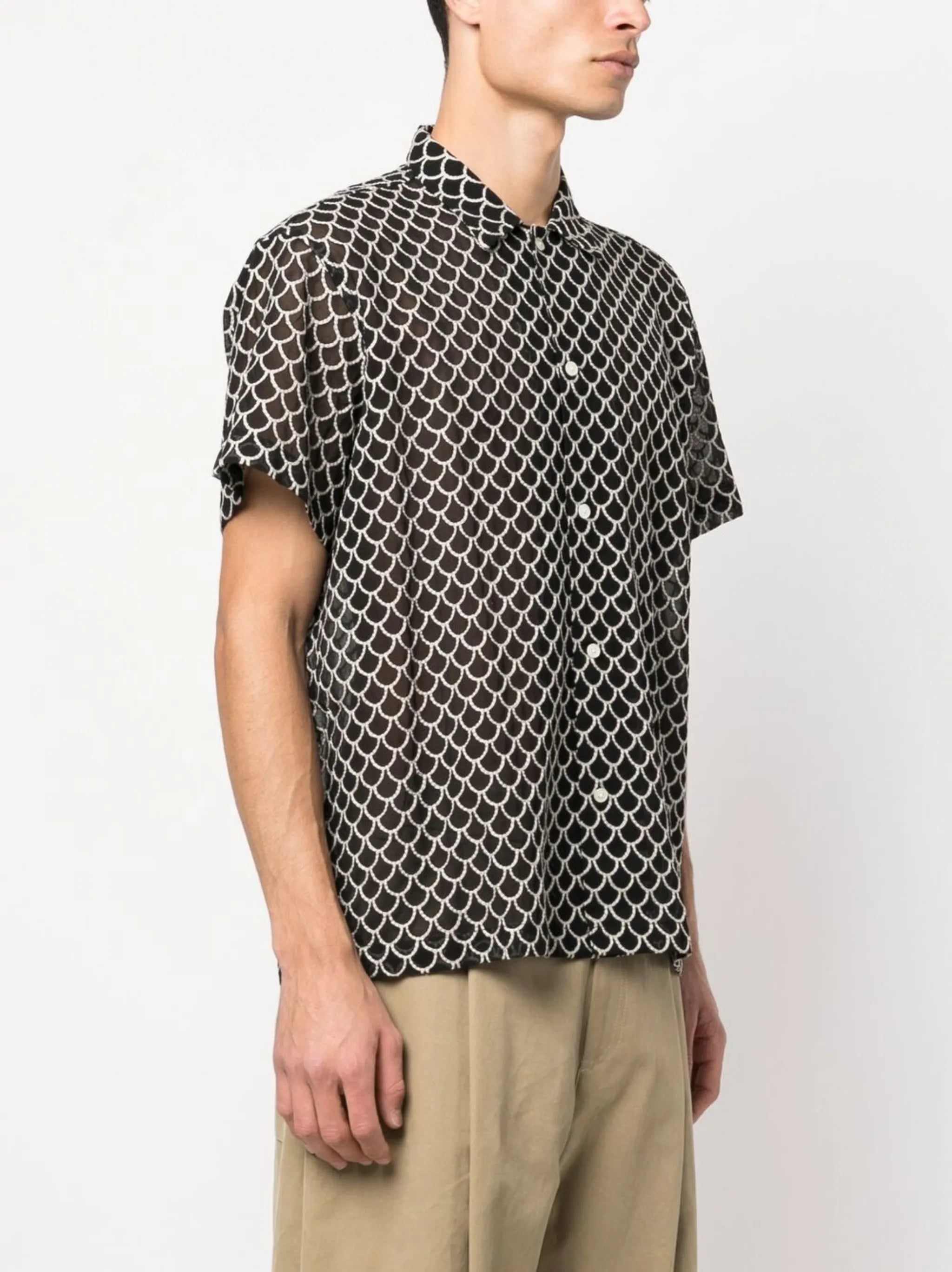 all-over graphic-print shirt