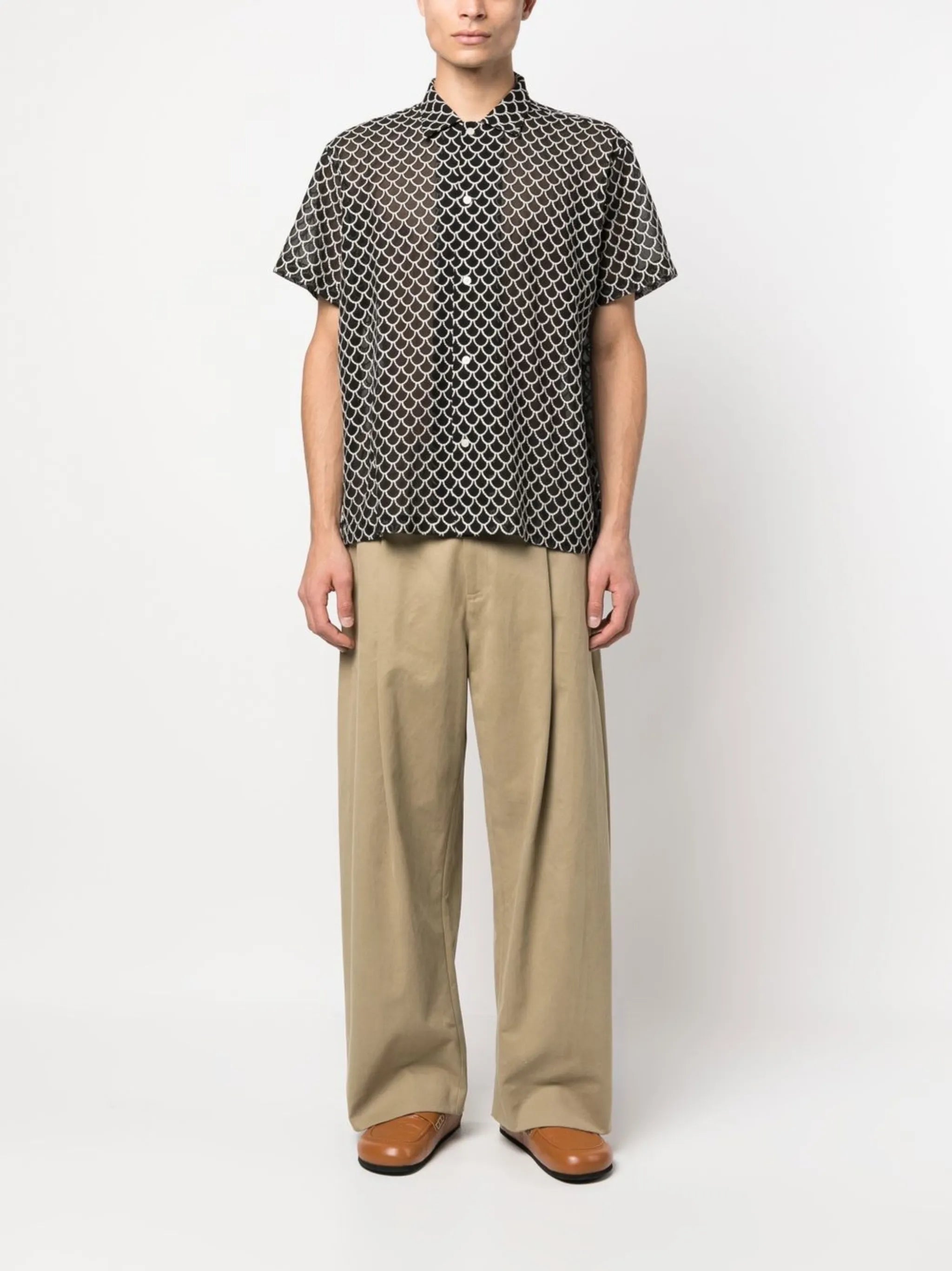 all-over graphic-print shirt