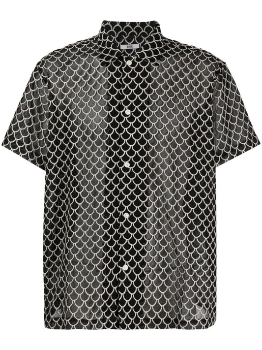 all-over graphic-print shirt
