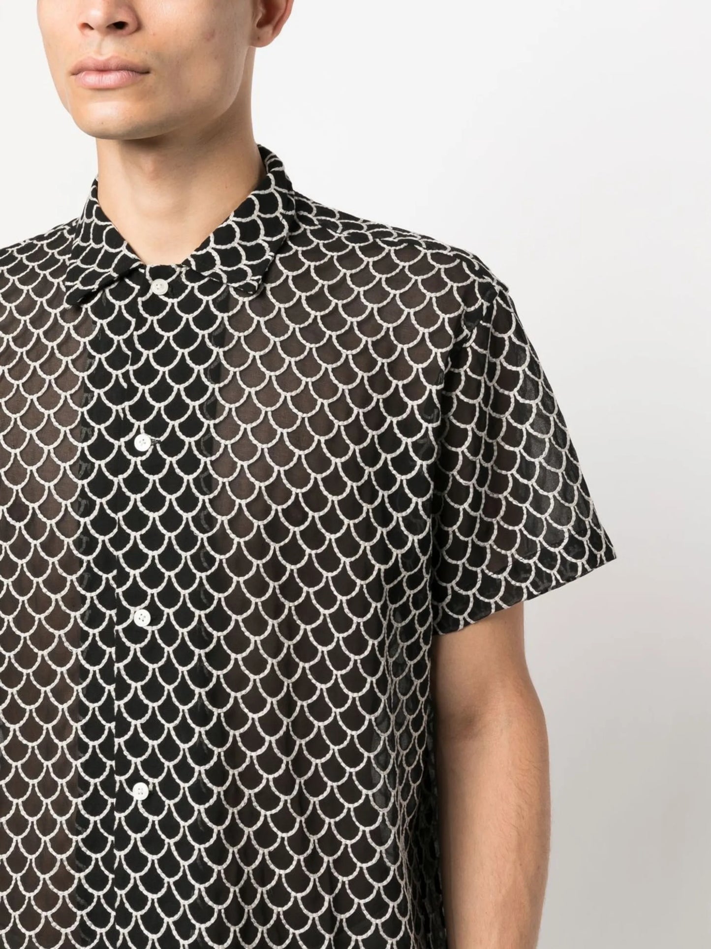 all-over graphic-print shirt