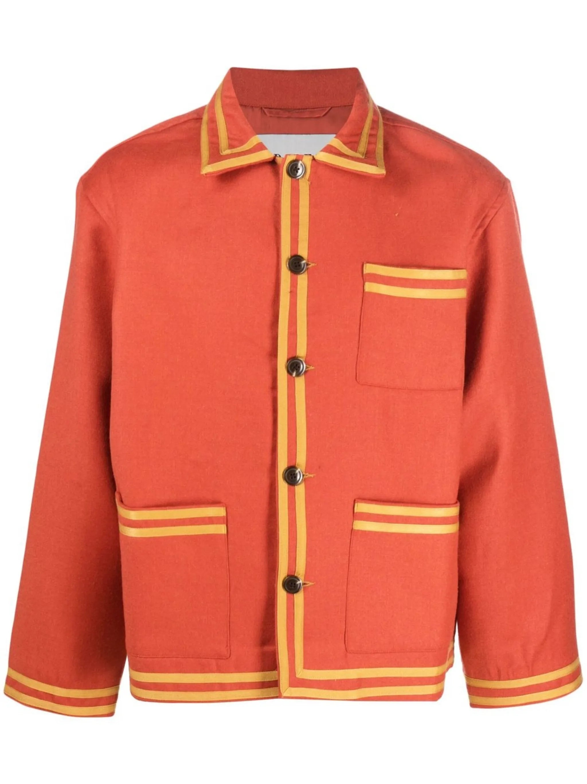 button-down fastening jacket