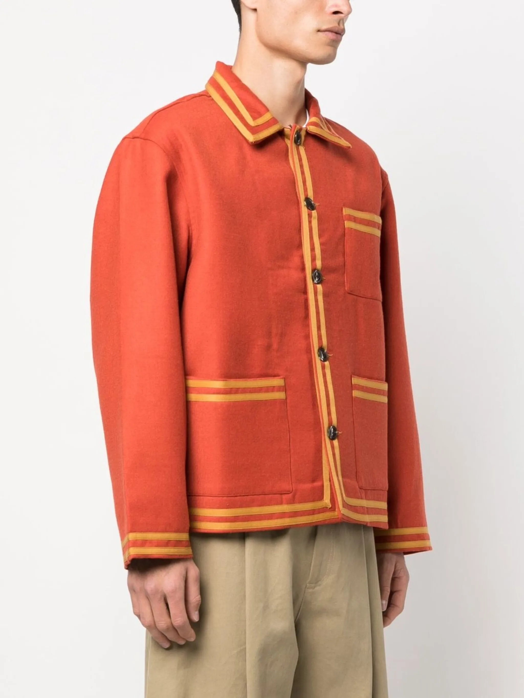 button-down fastening jacket
