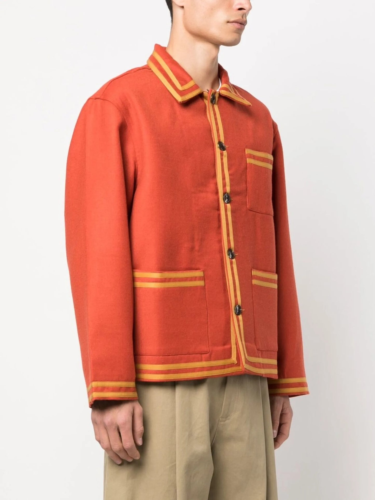 button-down fastening jacket