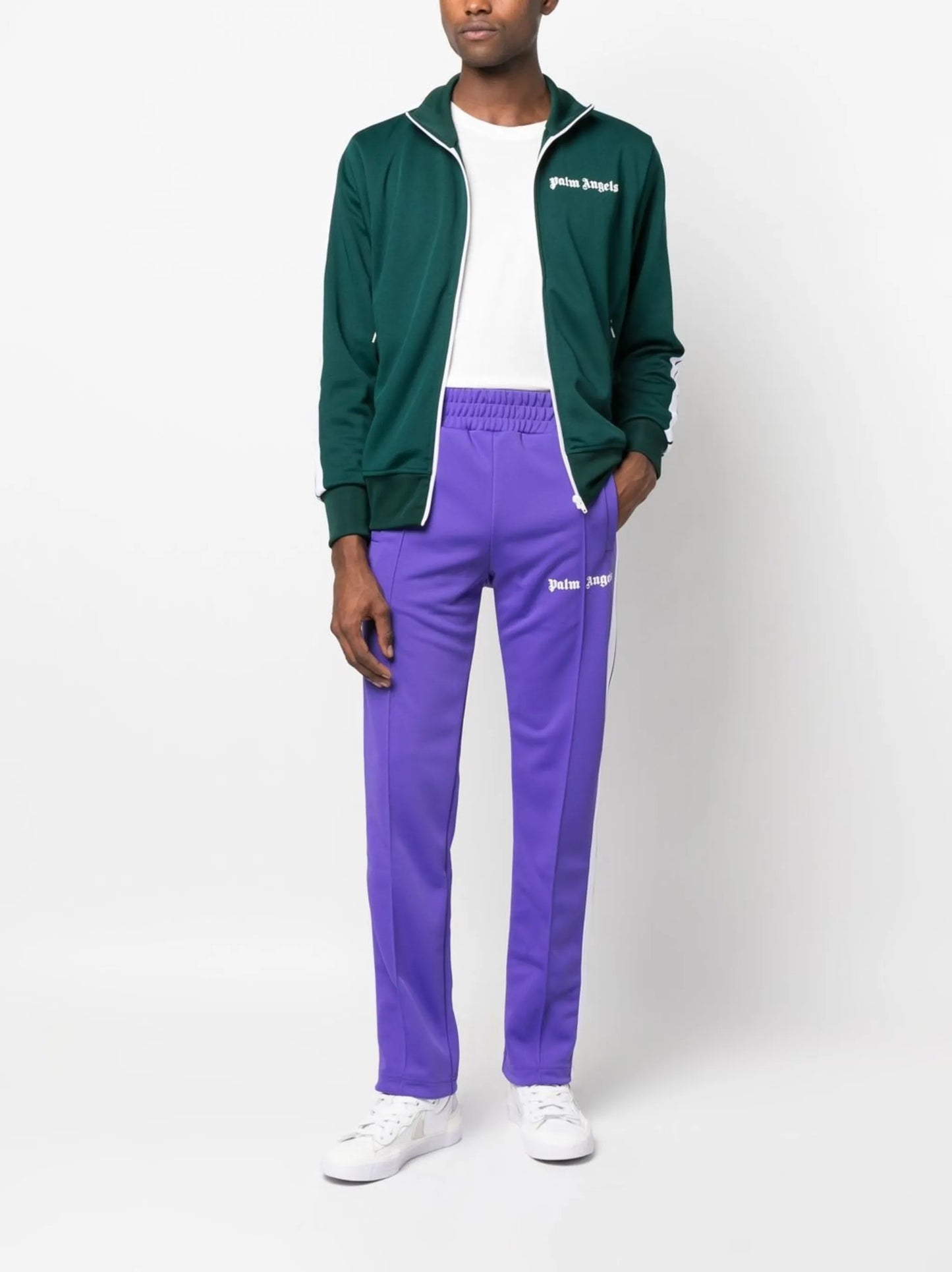 logo-print track pants