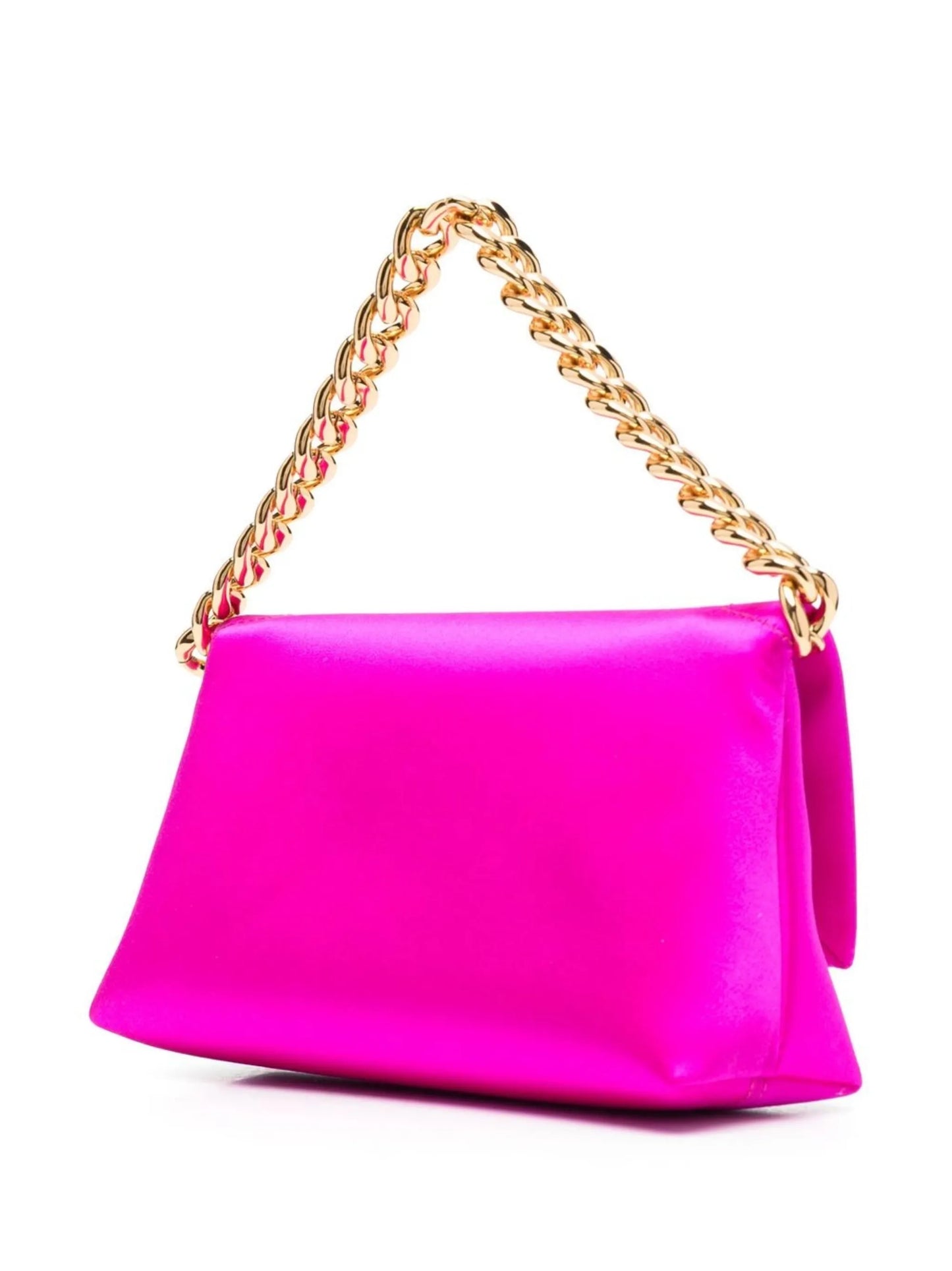 logo-patch chain-link clutch