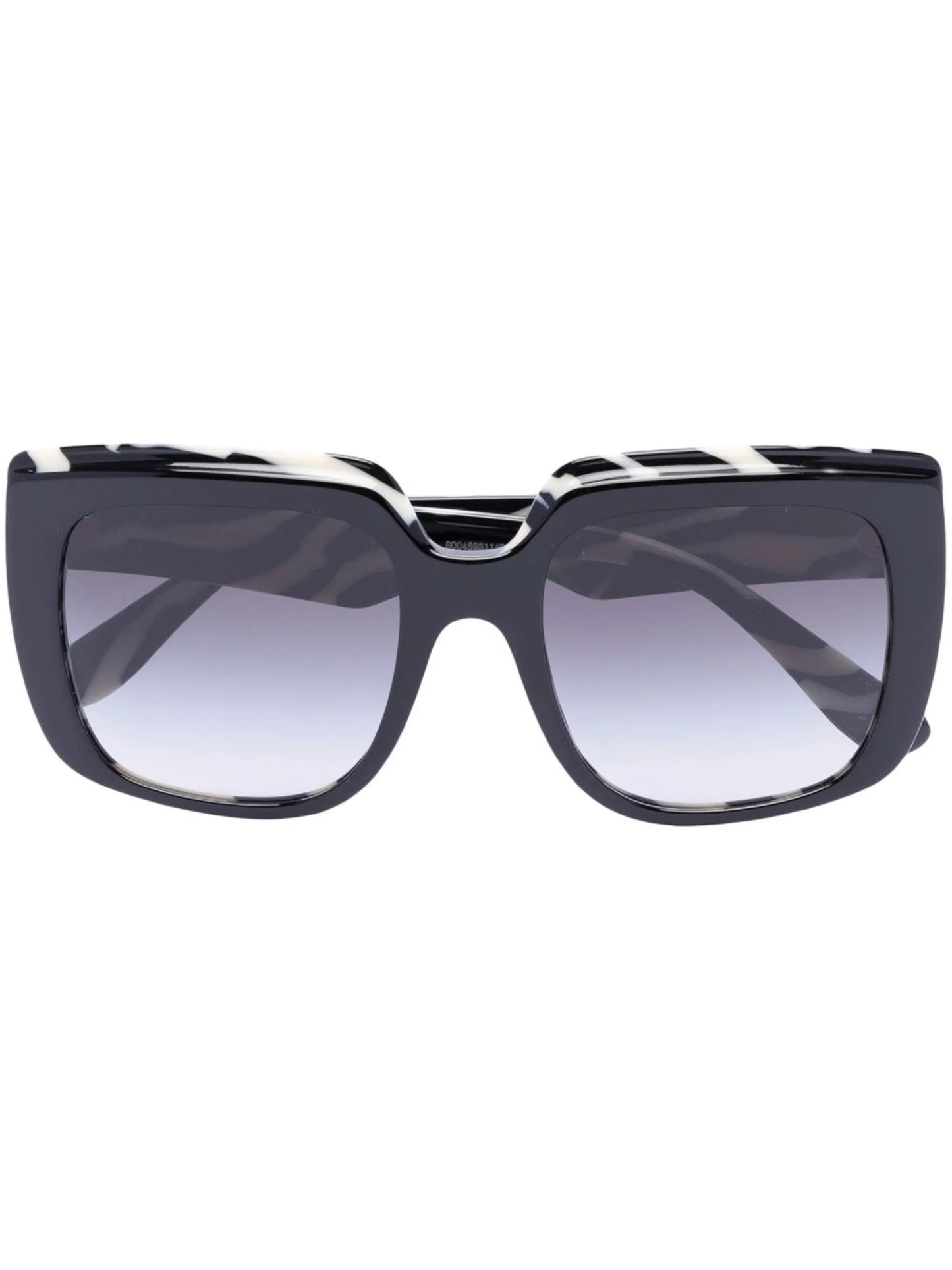 Zebra oversized square-frame sunglasses
