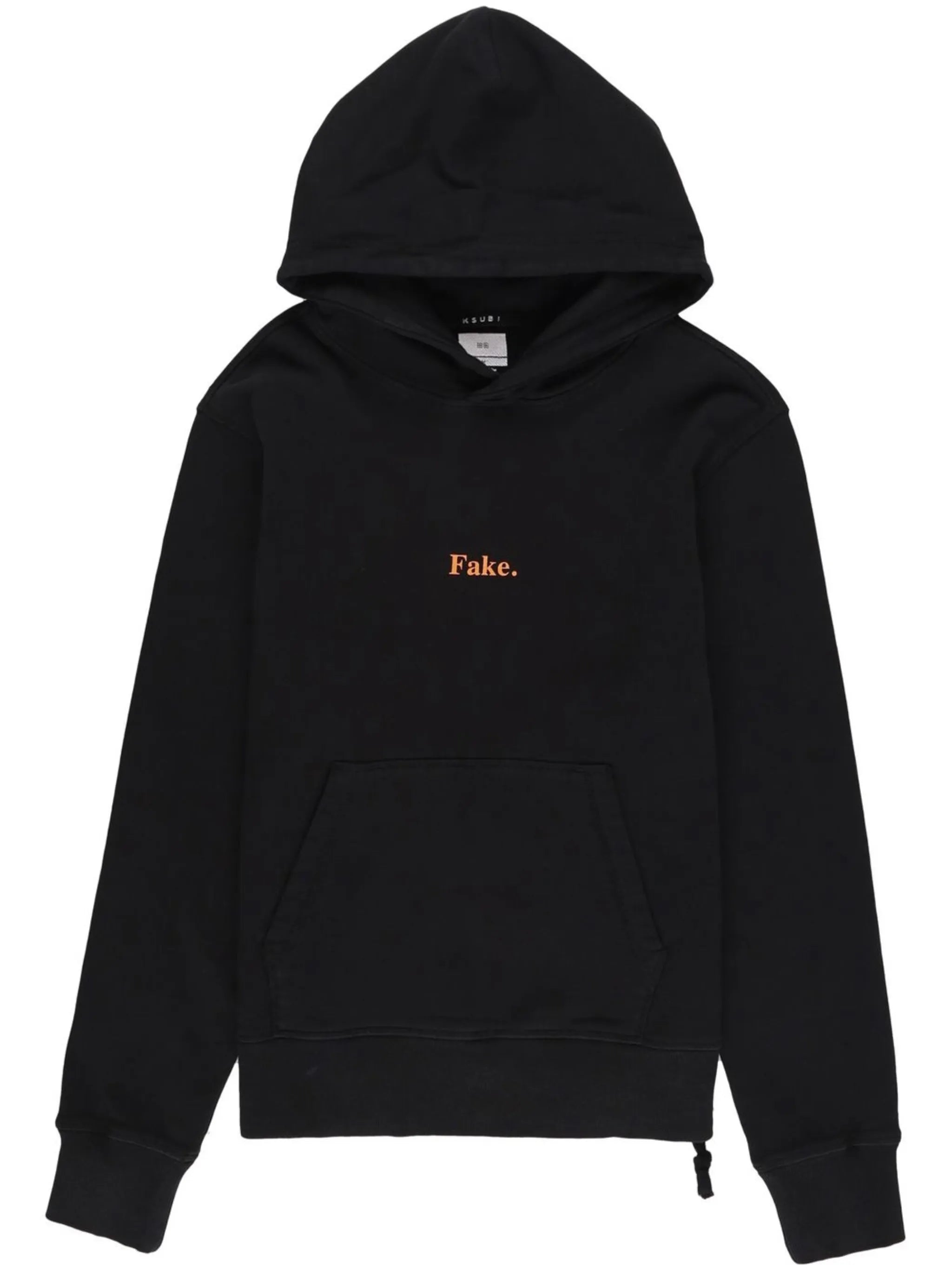 rear graphic-print cotton hoodie