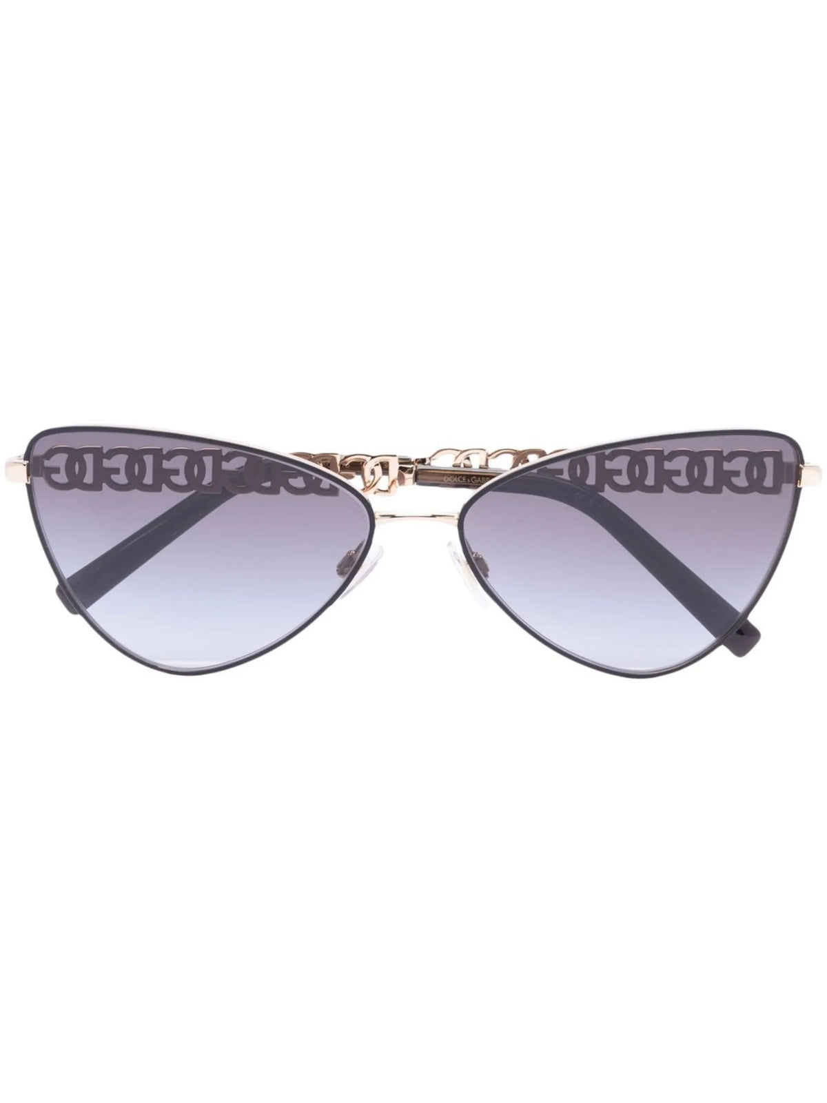 logo-chain cat-eye sunglasses