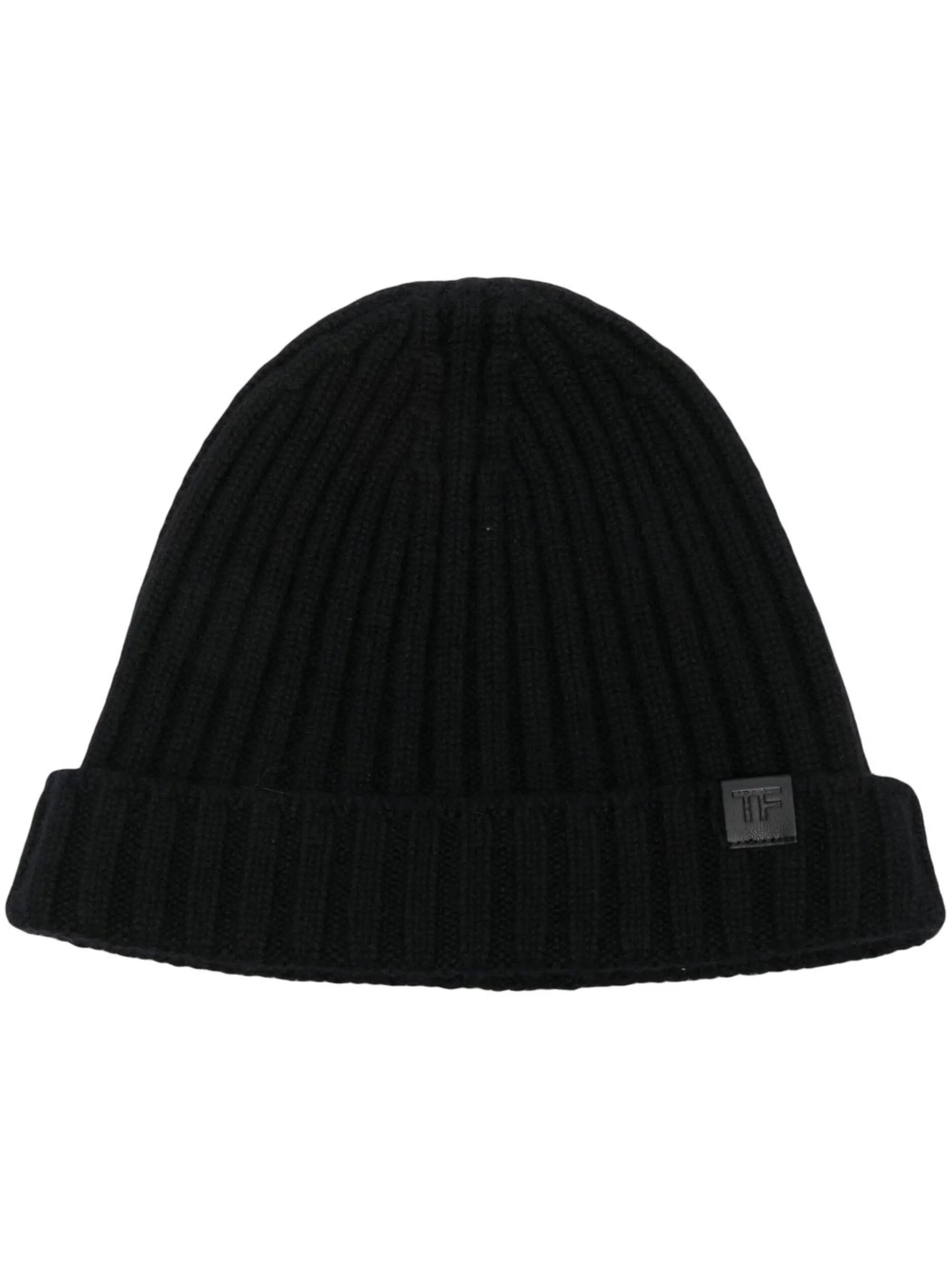 ribbed-knit beanie hat