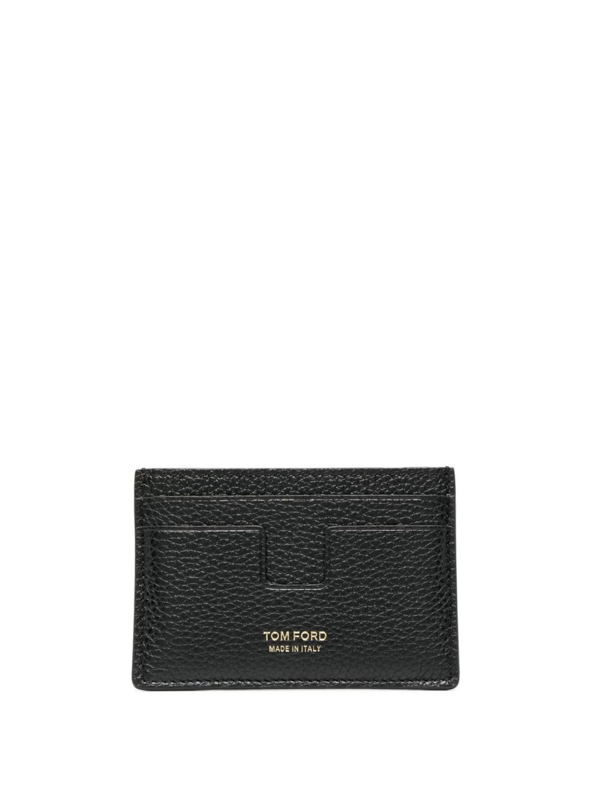 logo print leather cardholder