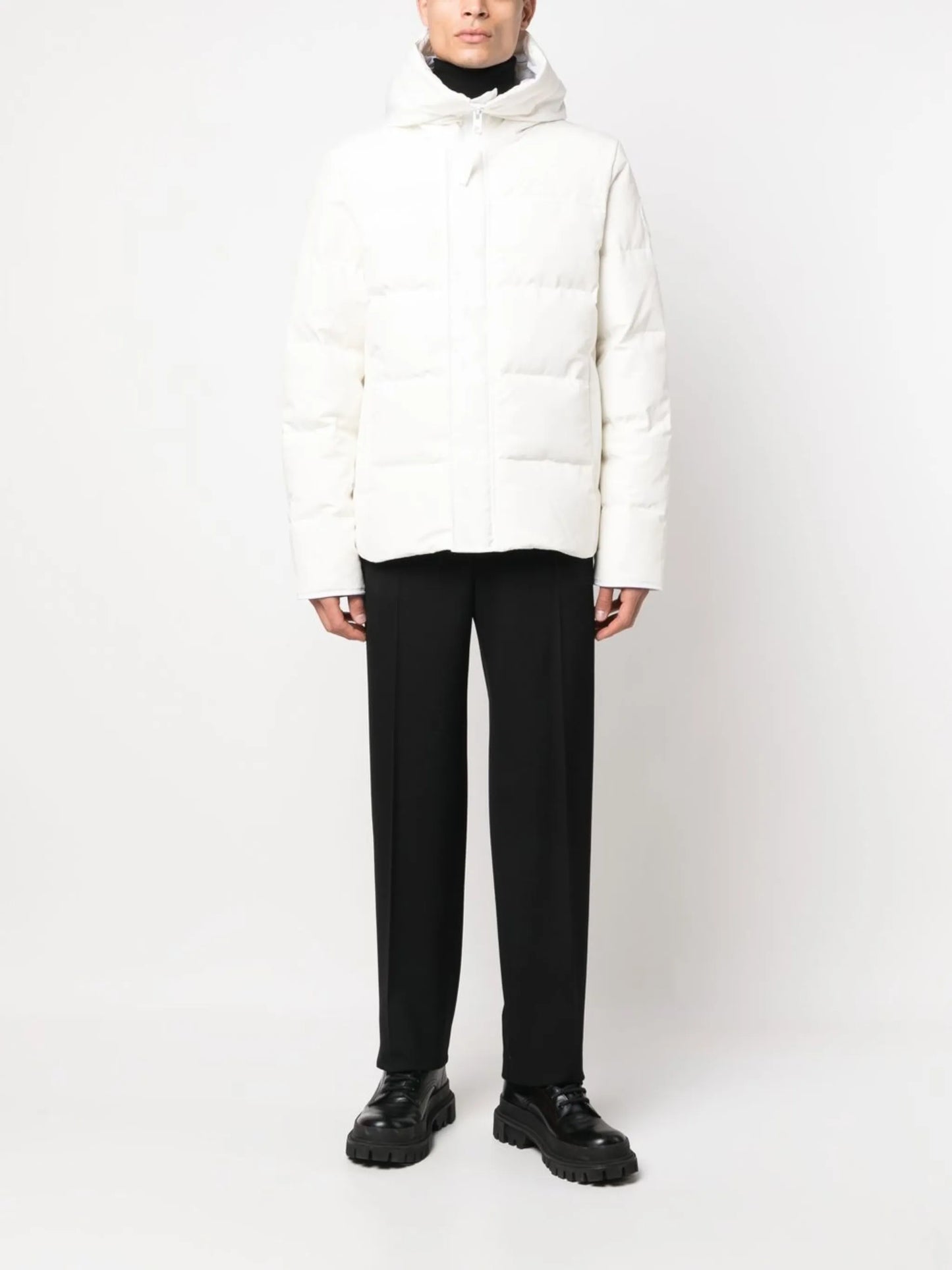 hooded puffer jacket
