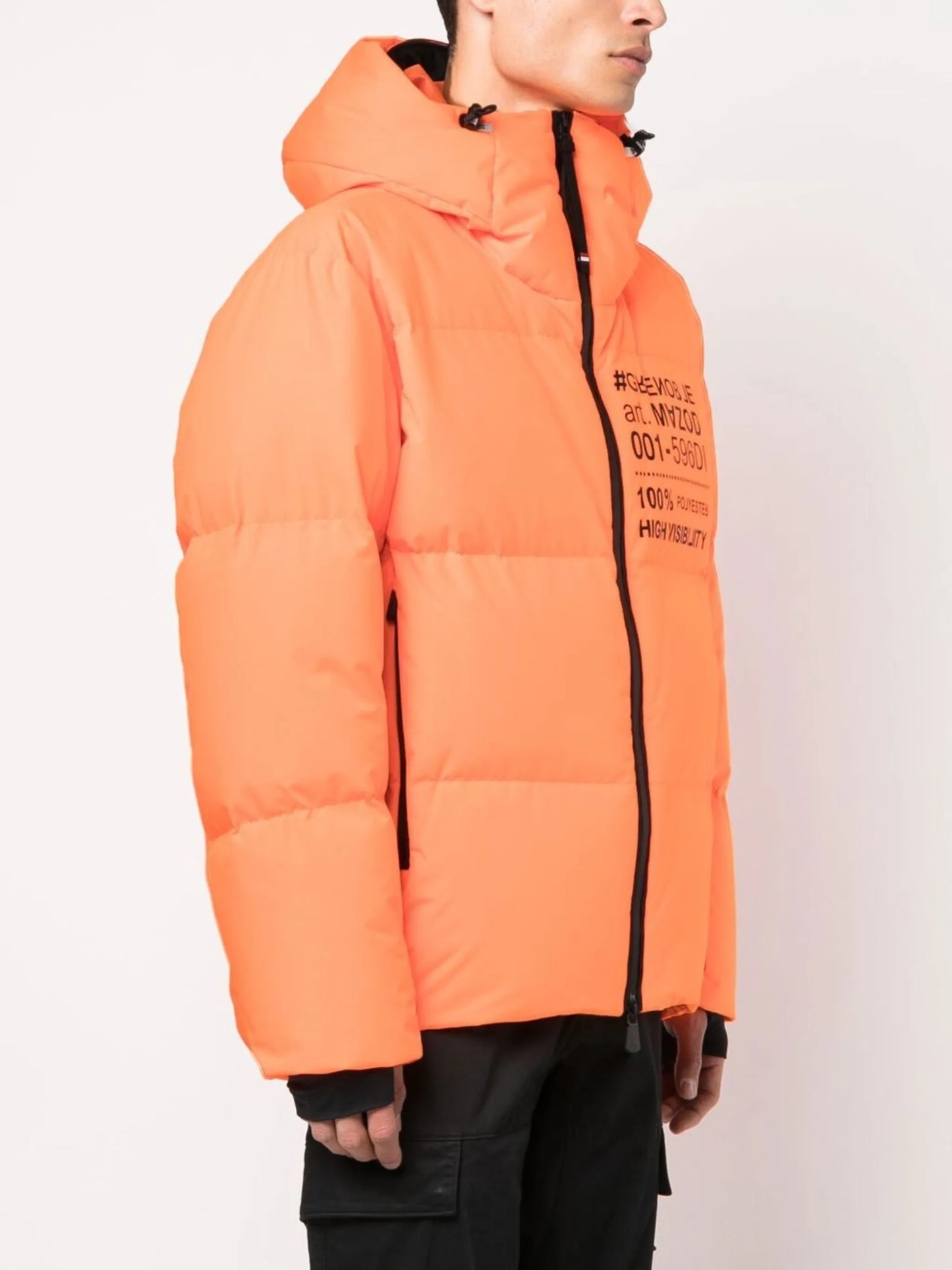 logo-print puffer jacket