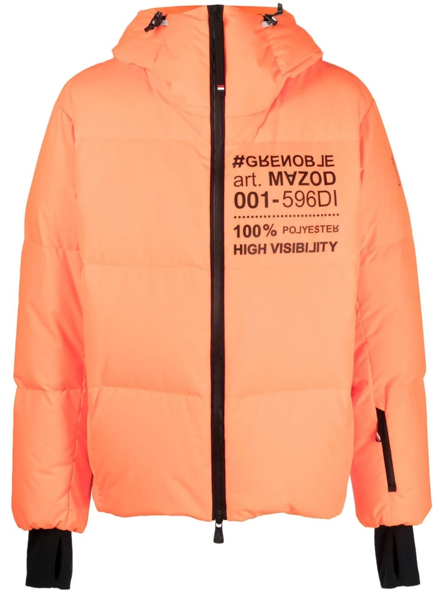 logo-print puffer jacket