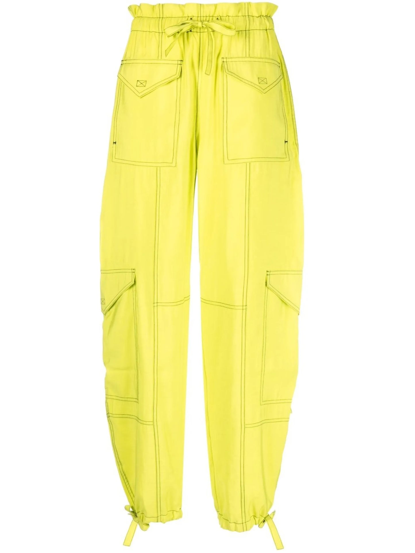 seam-detail cargo pants