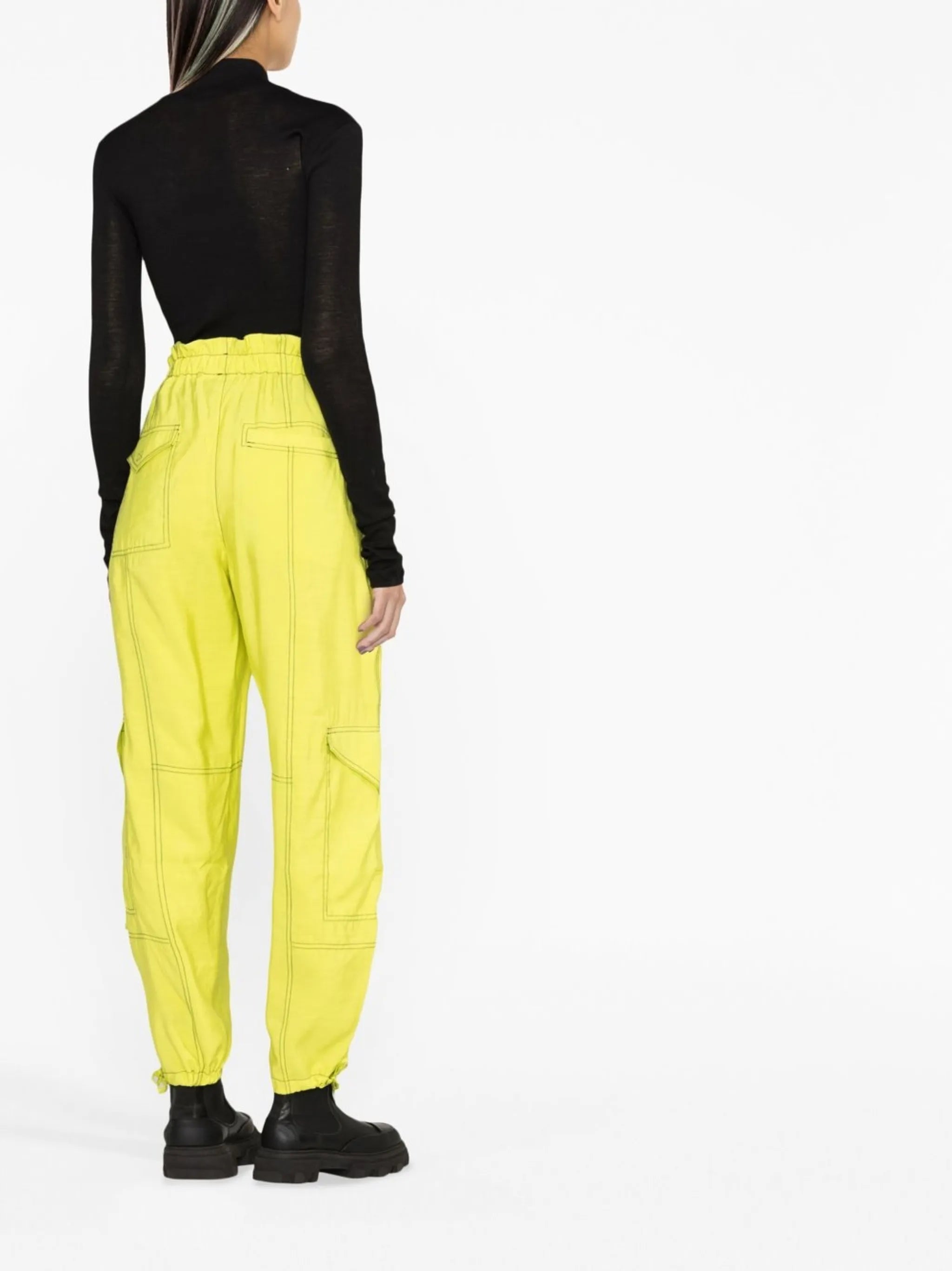 seam-detail cargo pants