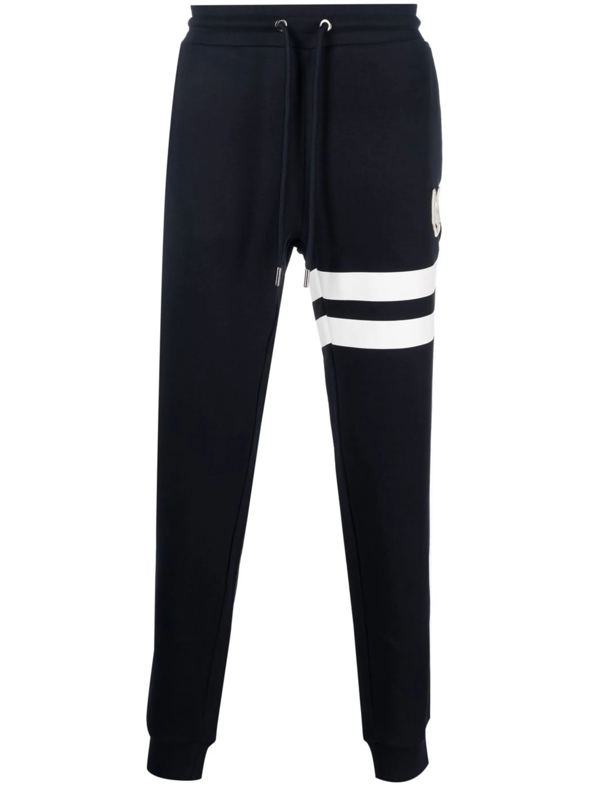 logo-patch cotton track pants