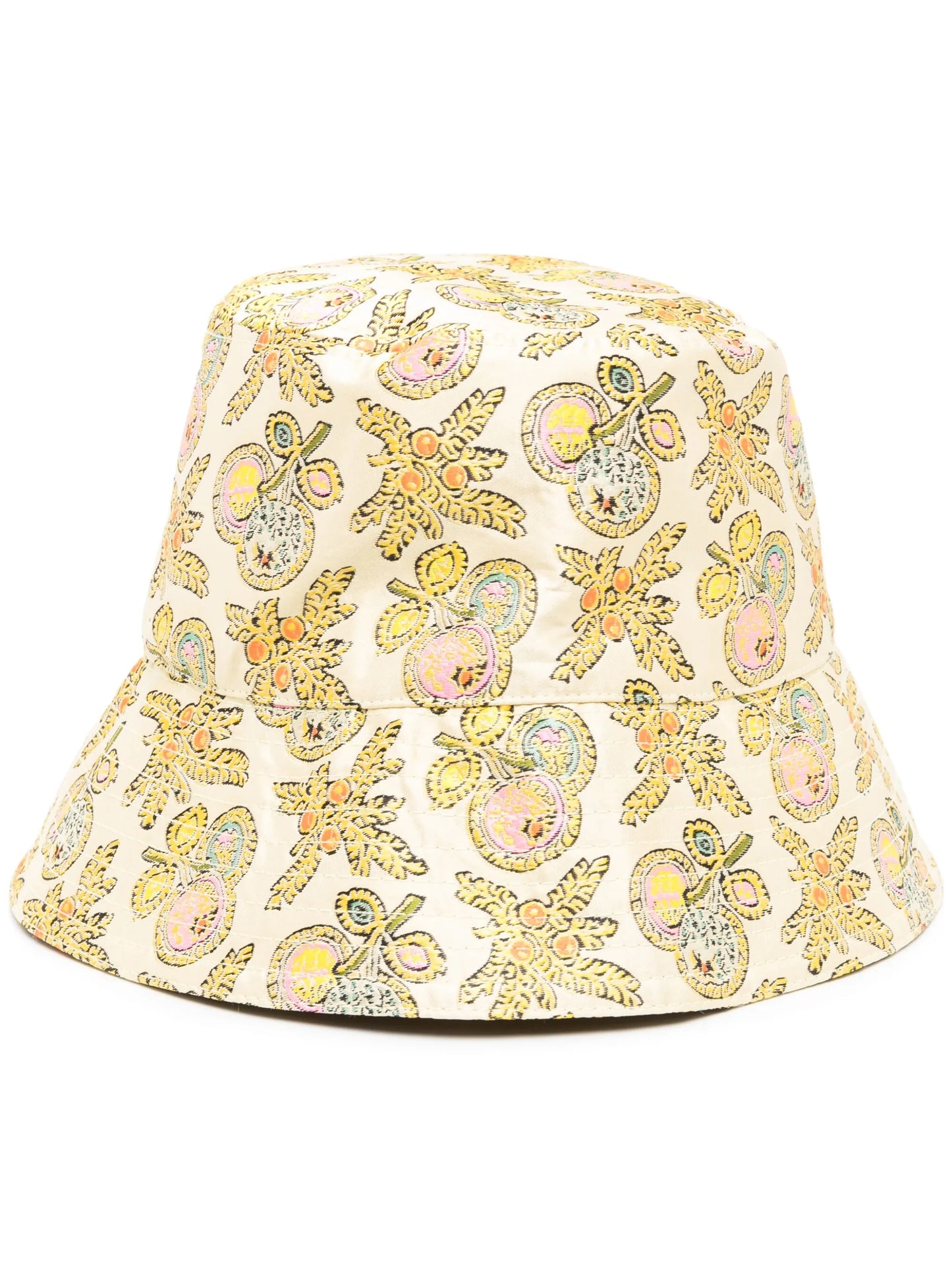 graphic-print logo-patch bucket hat