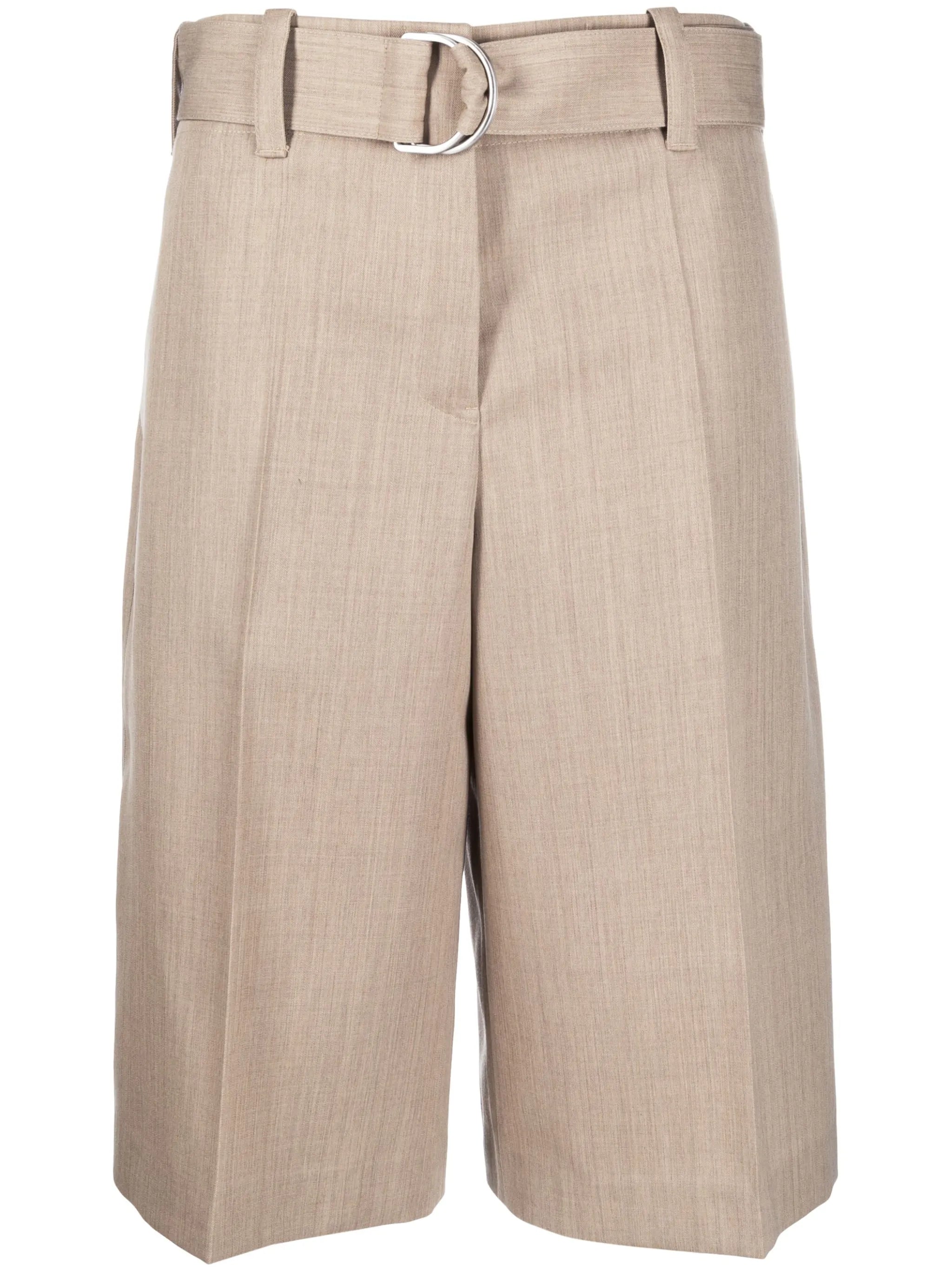 knee-length A-line shorts