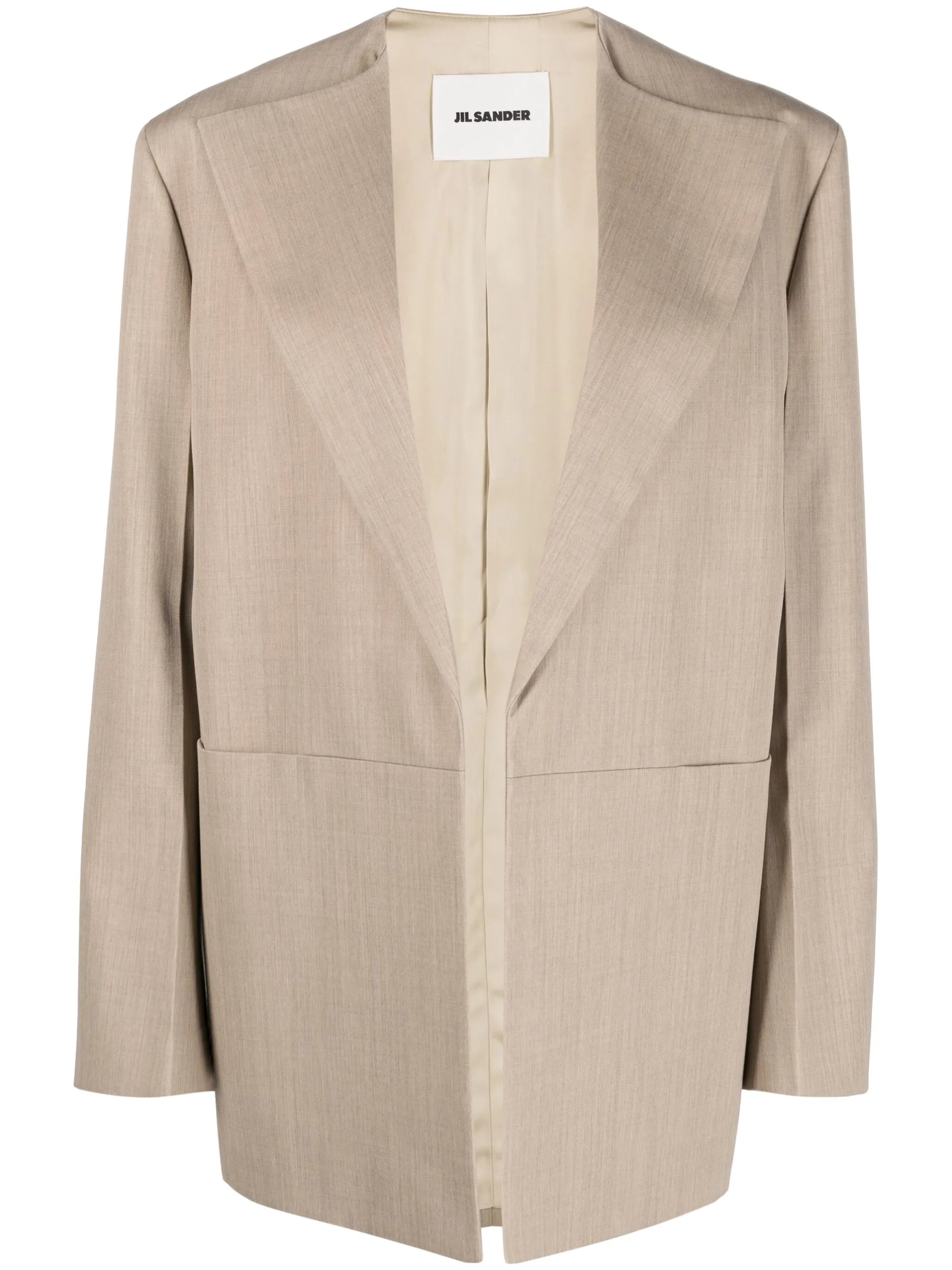 single-breasted oversized blazer