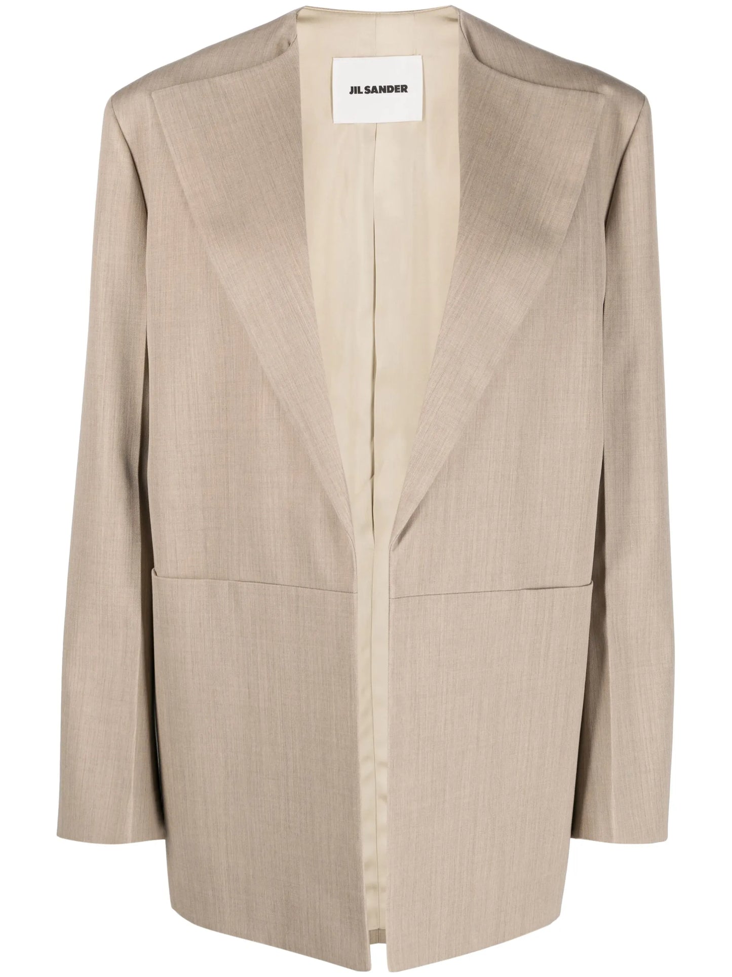 single-breasted oversized blazer