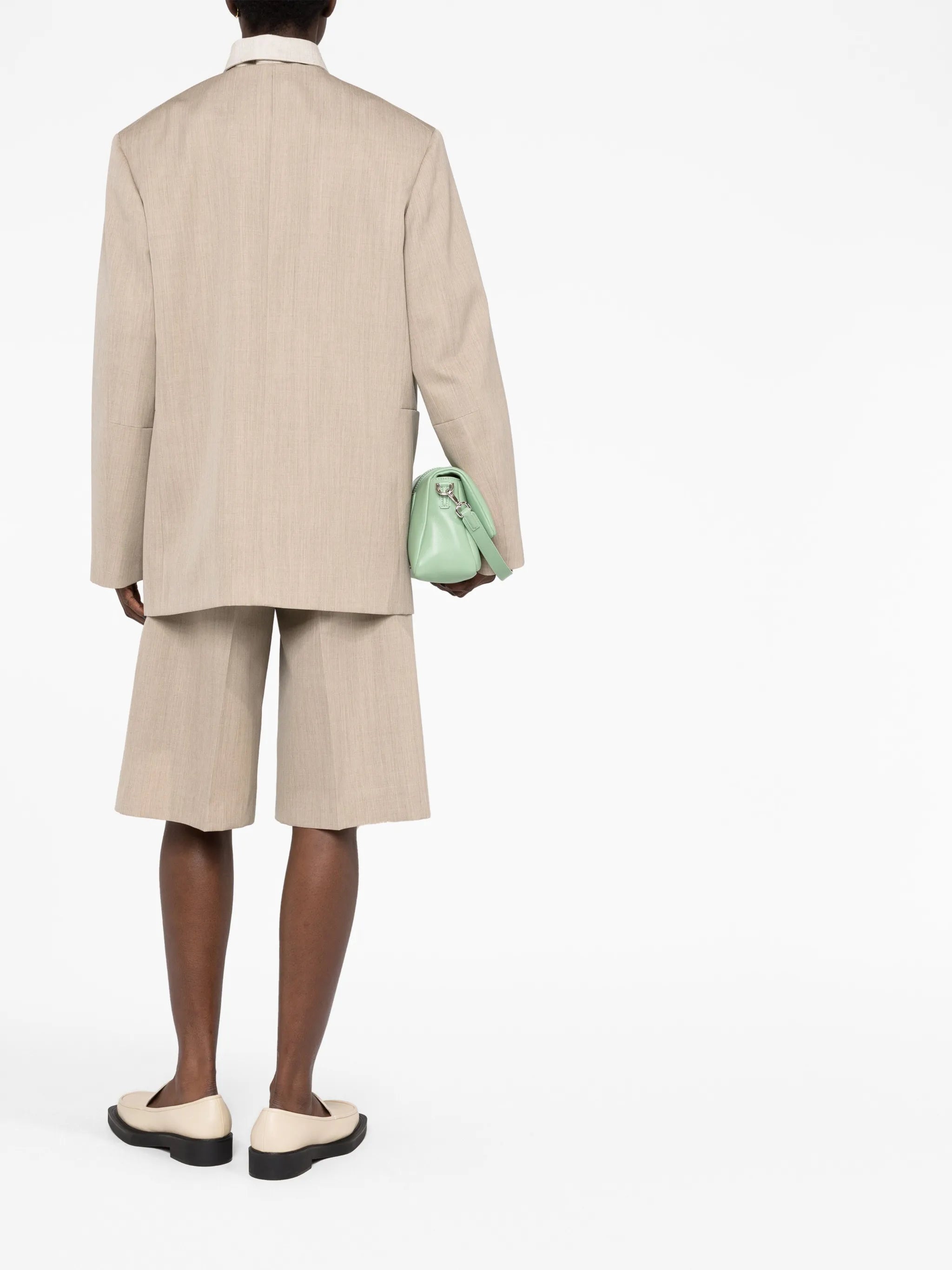 single-breasted oversized blazer